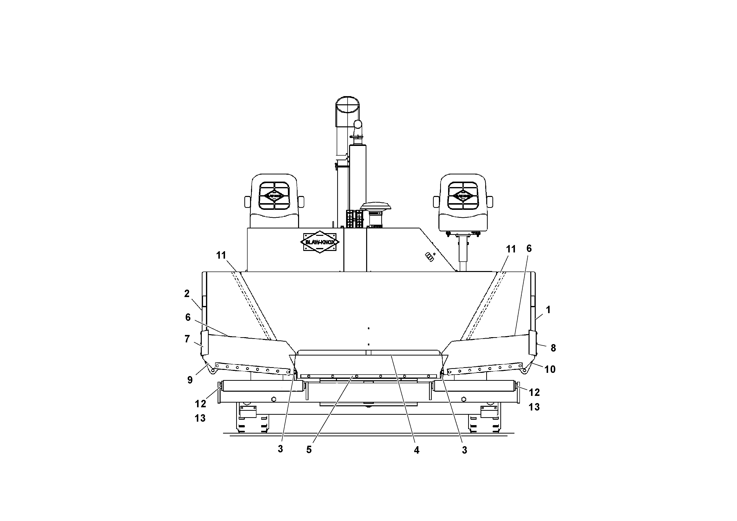Схема запчастей Volvo PF161 - 68378 Hopper Components PF161 S/N 197506 -