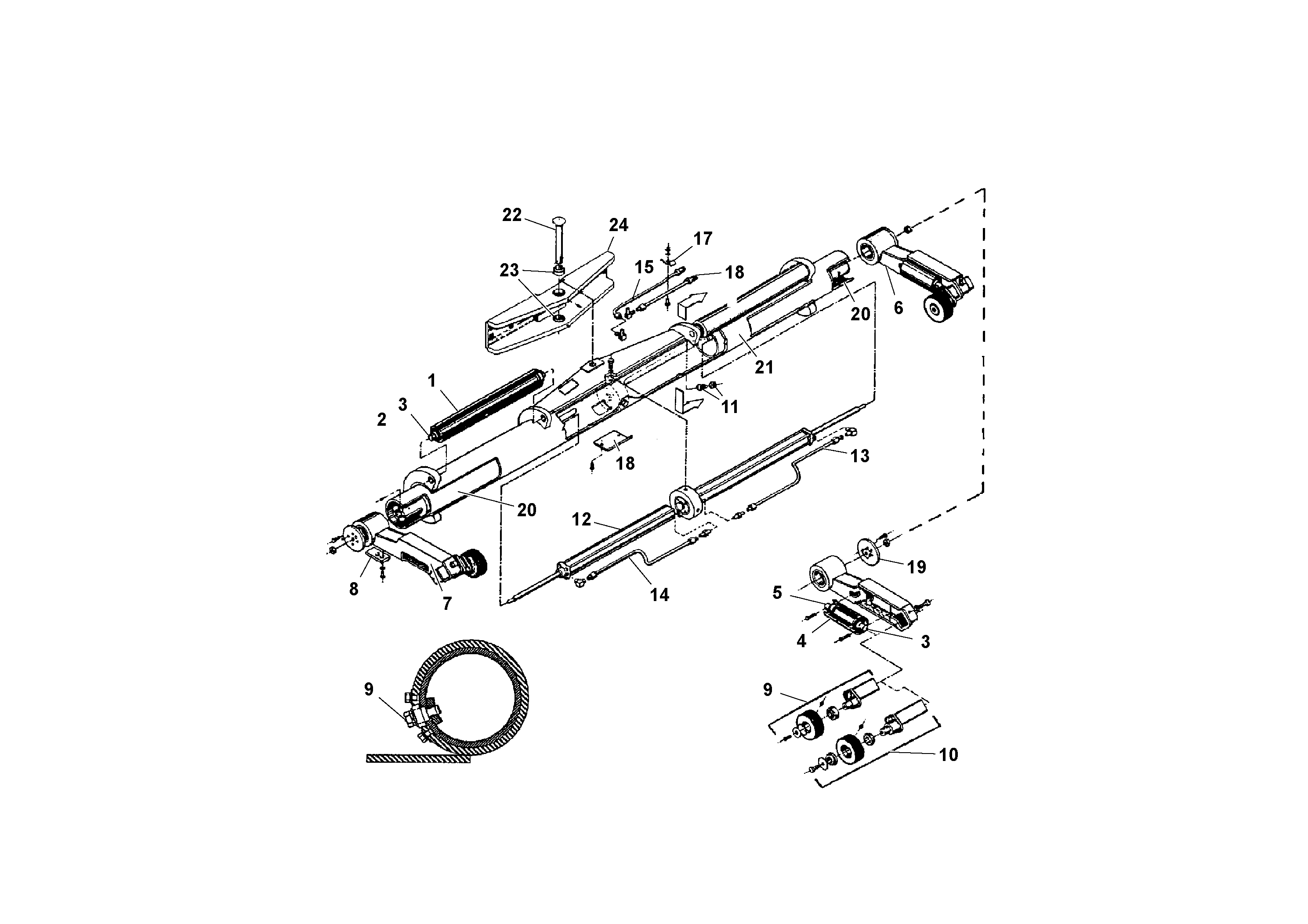 Схема запчастей Volvo PF161 - 71930 Optional Truck Hitch Assembly PF161 S/N 197506 -
