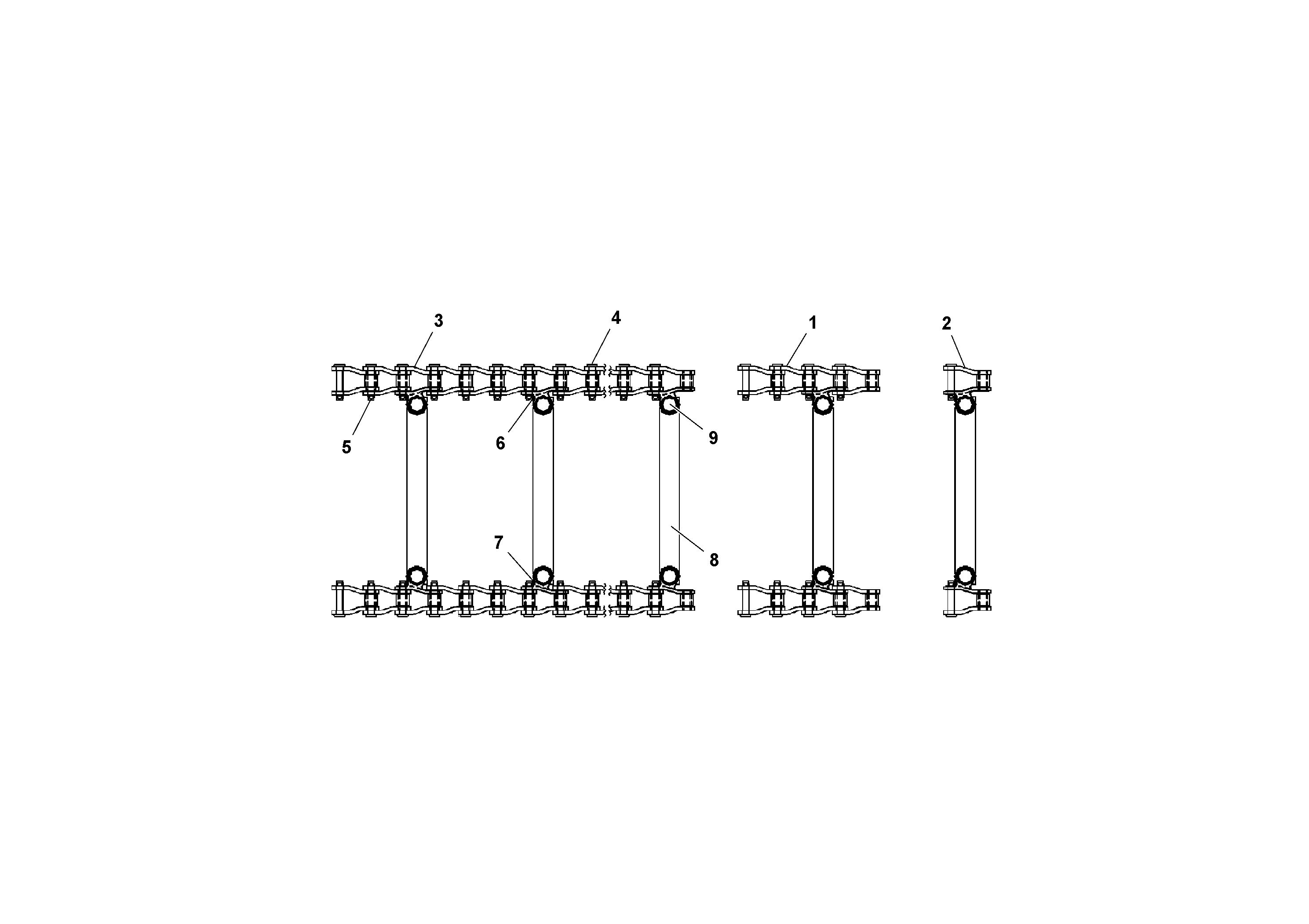 Схема запчастей Volvo PF161 - 74278 Conveyor Roller Chain Assembly PF161 S/N 197506 -