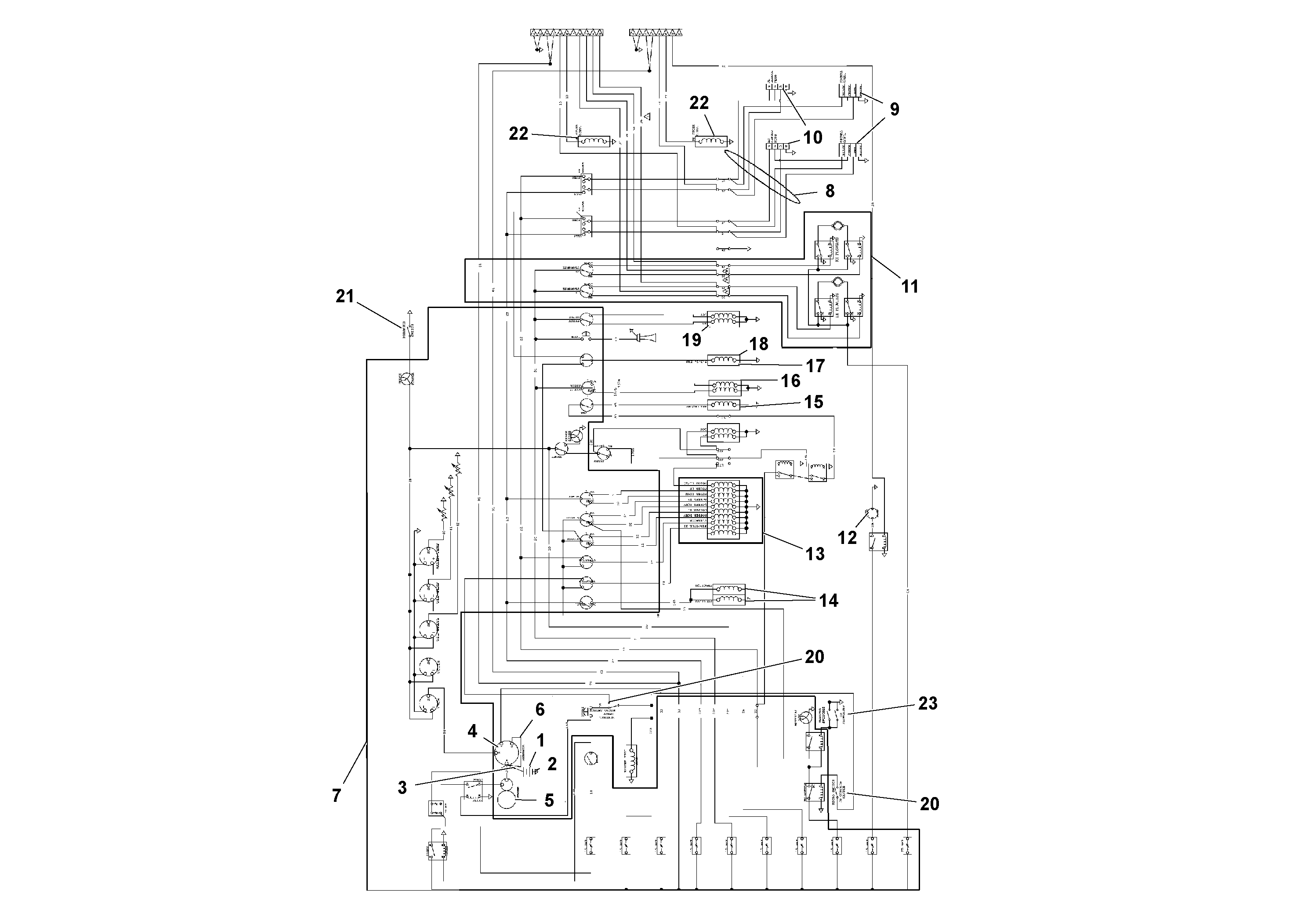 Схема запчастей Volvo PF161 - 88440 Wiring diagram PF161 S/N 197506 -
