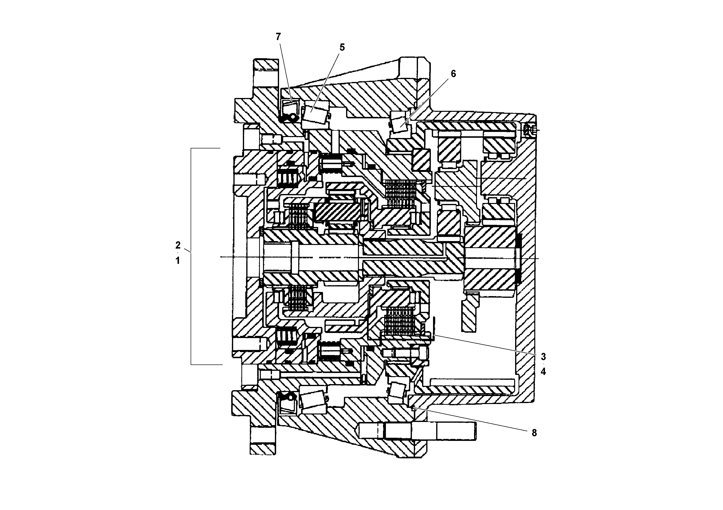 Схема запчастей Volvo PF161 - 47487 Traction Drive Planetary Assembly PF161 S/N 197506 -