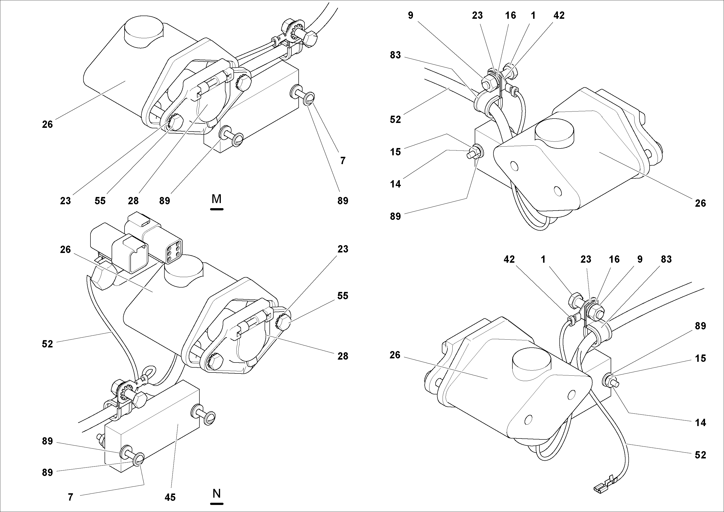 Схема запчастей Volvo PF2181 - 78279 Electrical Arrangement PF2181 S/N 200987-