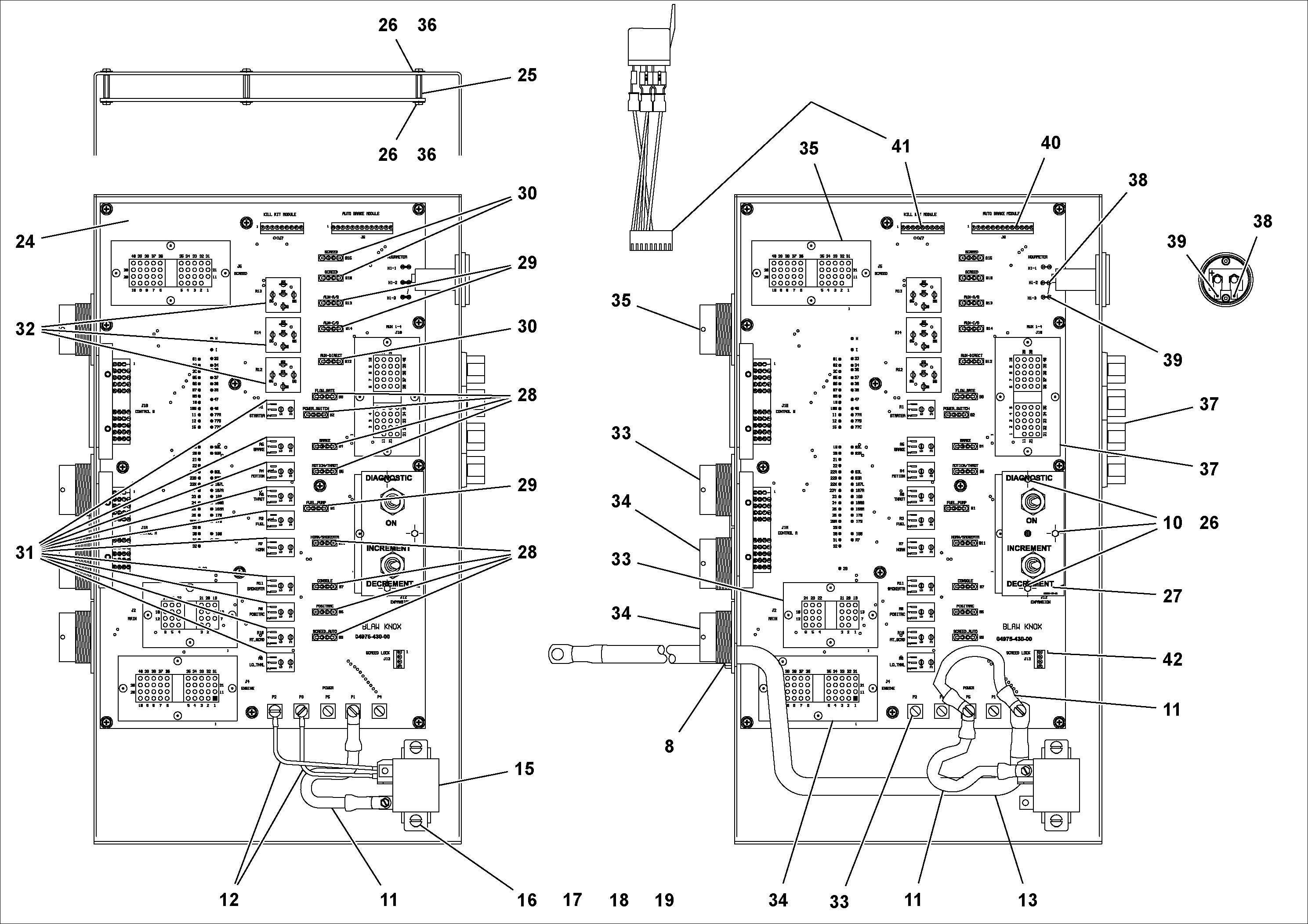 Схема запчастей Volvo PF2181 - 73278 Junction Box Assembly PF2181 S/N 200987-