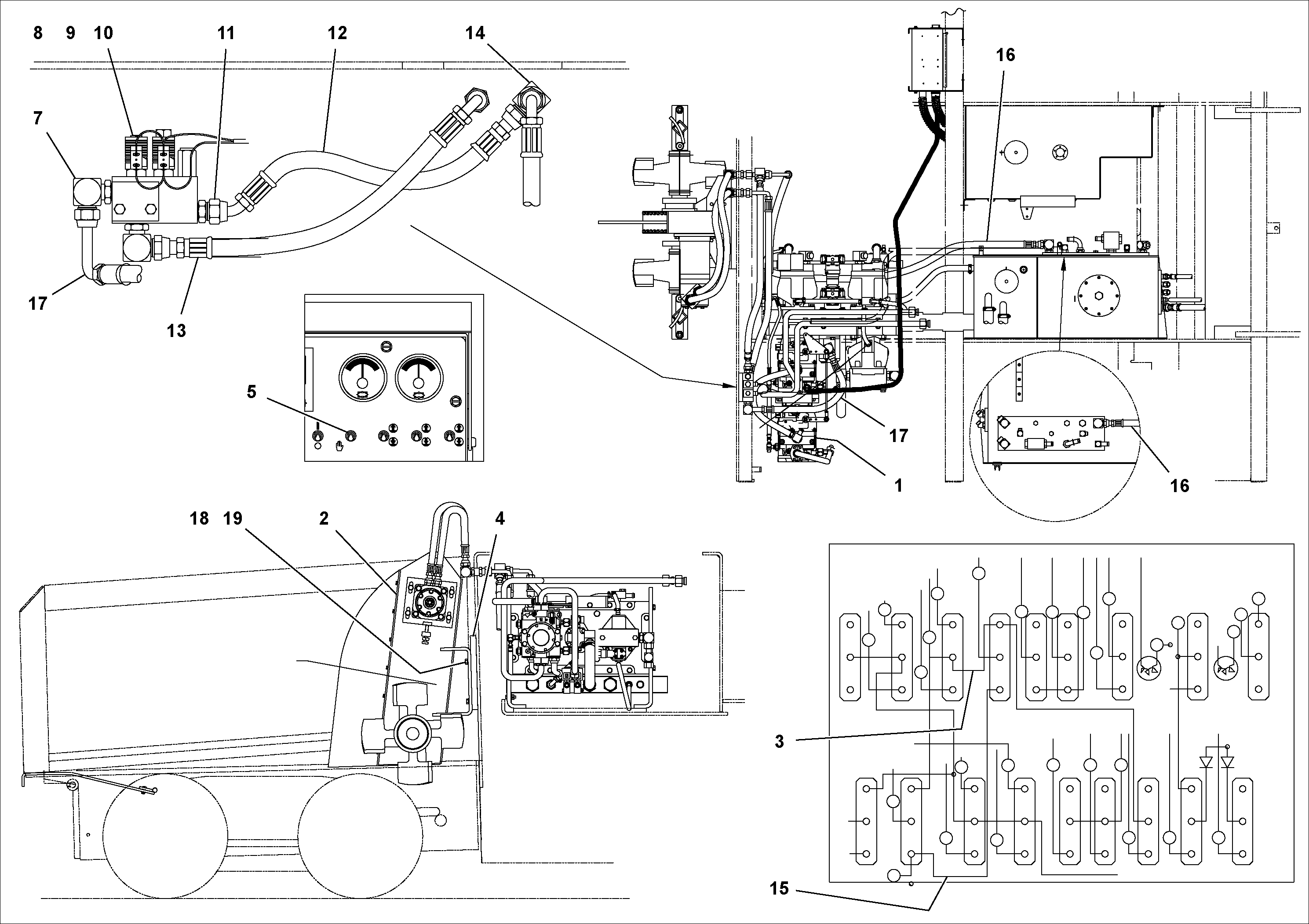Схема запчастей Volvo PF2181 - 77375 Generator with fitting parts PF2181 S/N 200987-
