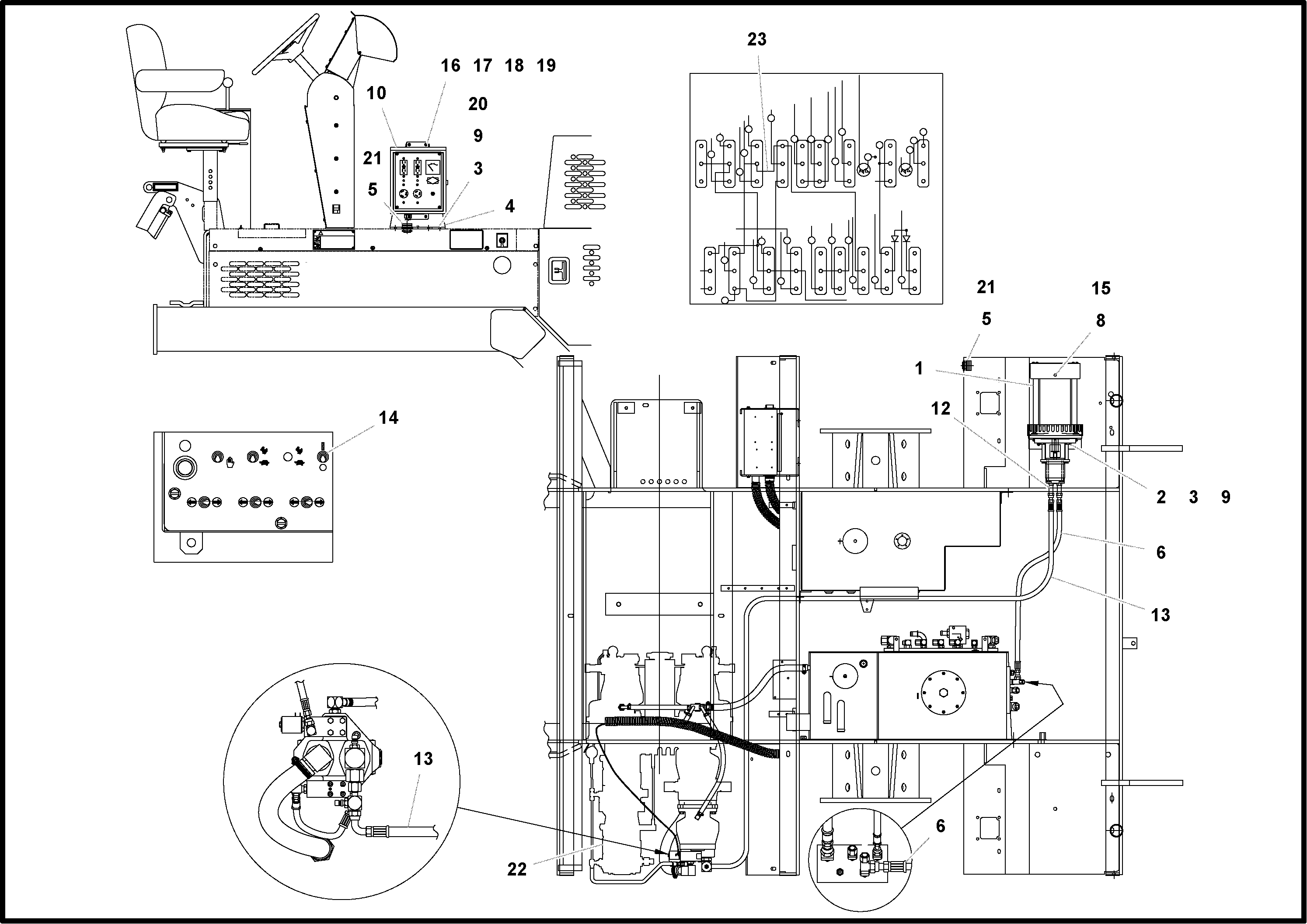 Схема запчастей Volvo PF2181 - 85998 Generator with fitting parts PF2181 S/N 200987-