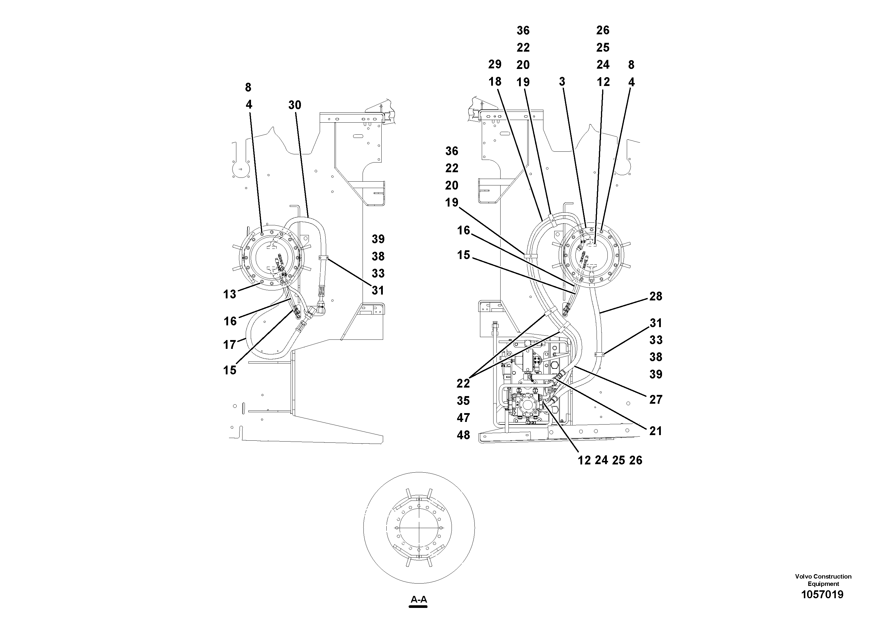 Схема запчастей Volvo PF2181 - 72705 Traction Drive Assembly PF2181 S/N 200987-