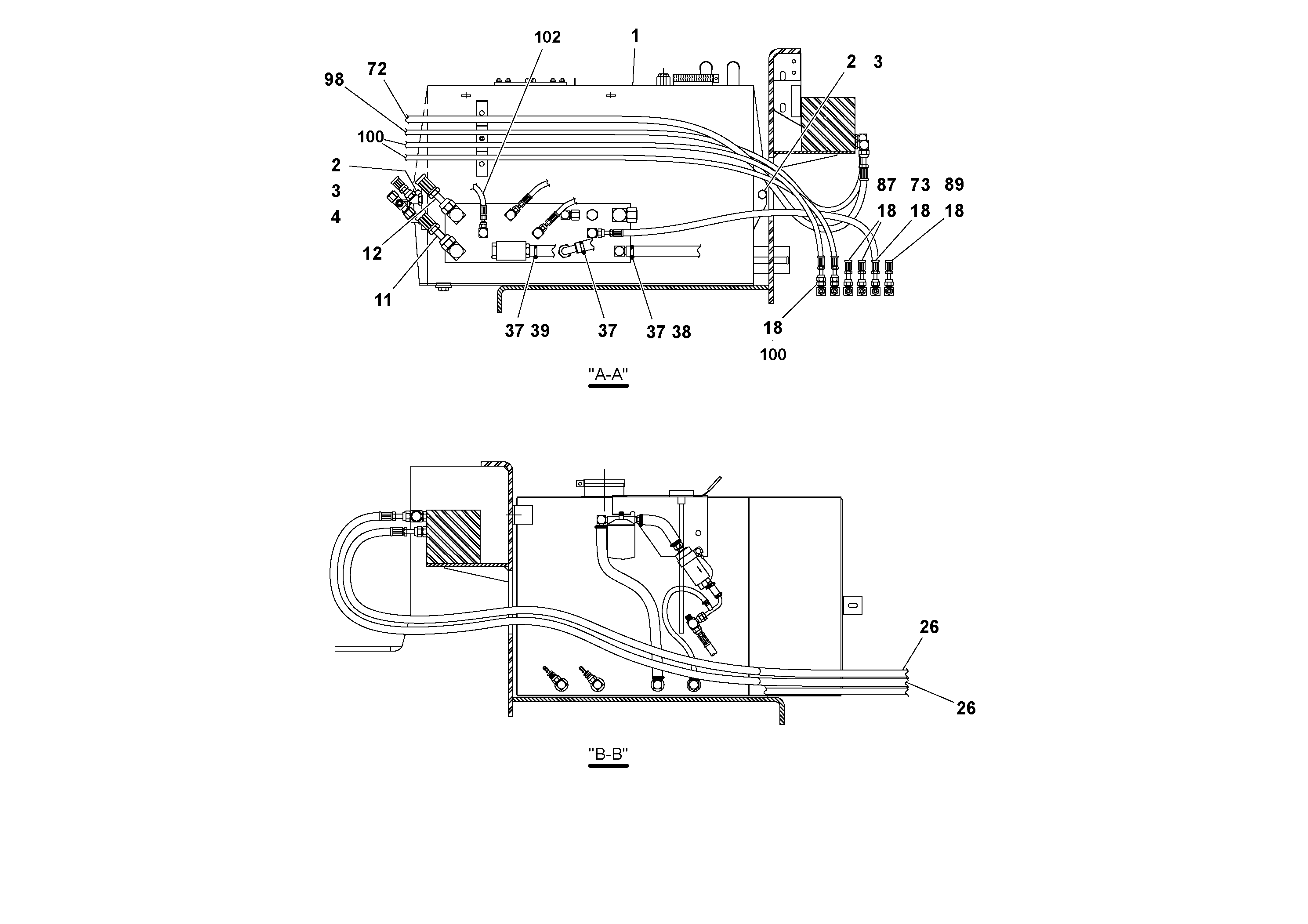 Схема запчастей Volvo PF2181 - 78410 Hydraulic Arrangement PF2181 S/N 200987-