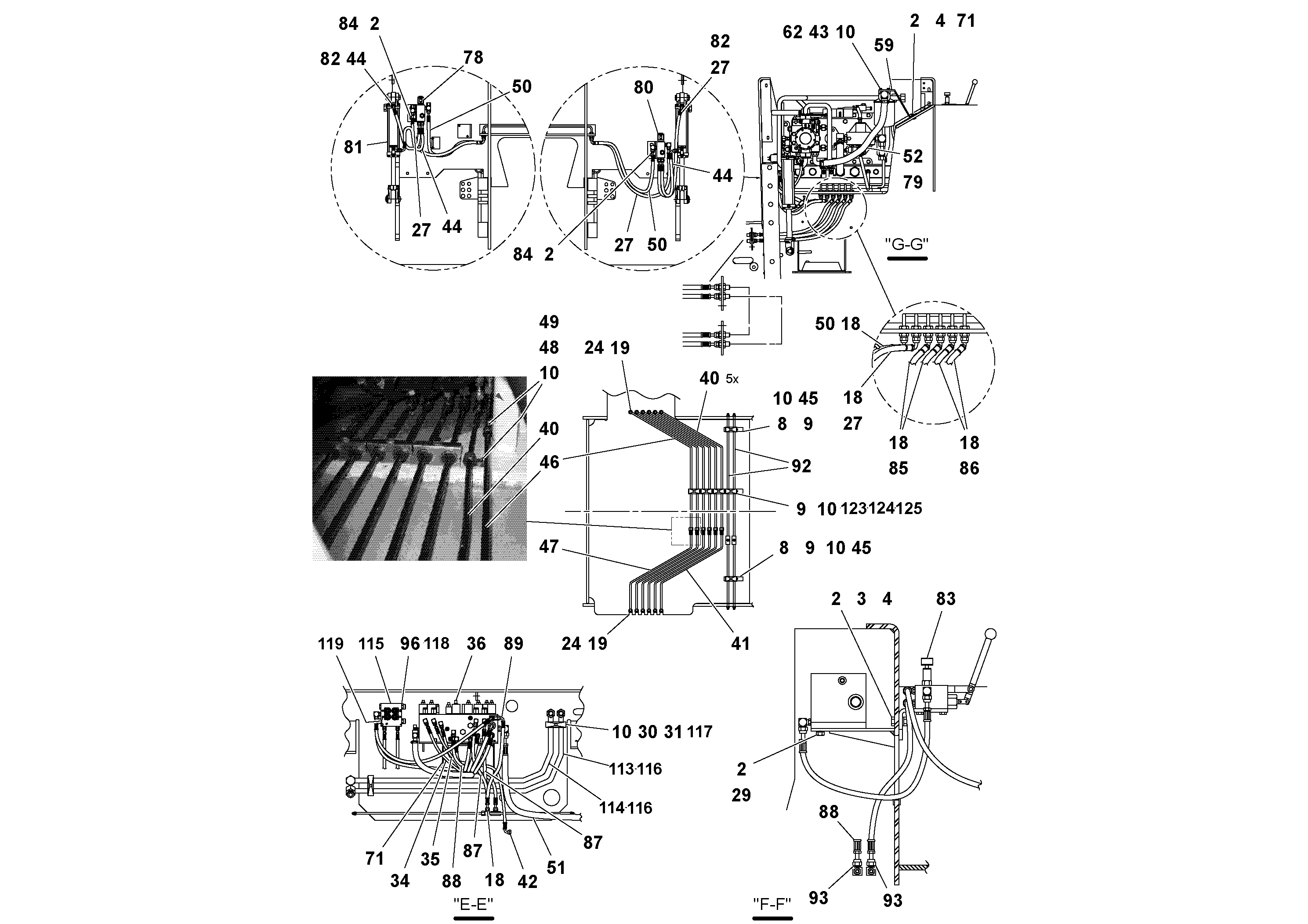 Схема запчастей Volvo PF2181 - 78732 Hydraulic Arrangement PF2181 S/N 200987-