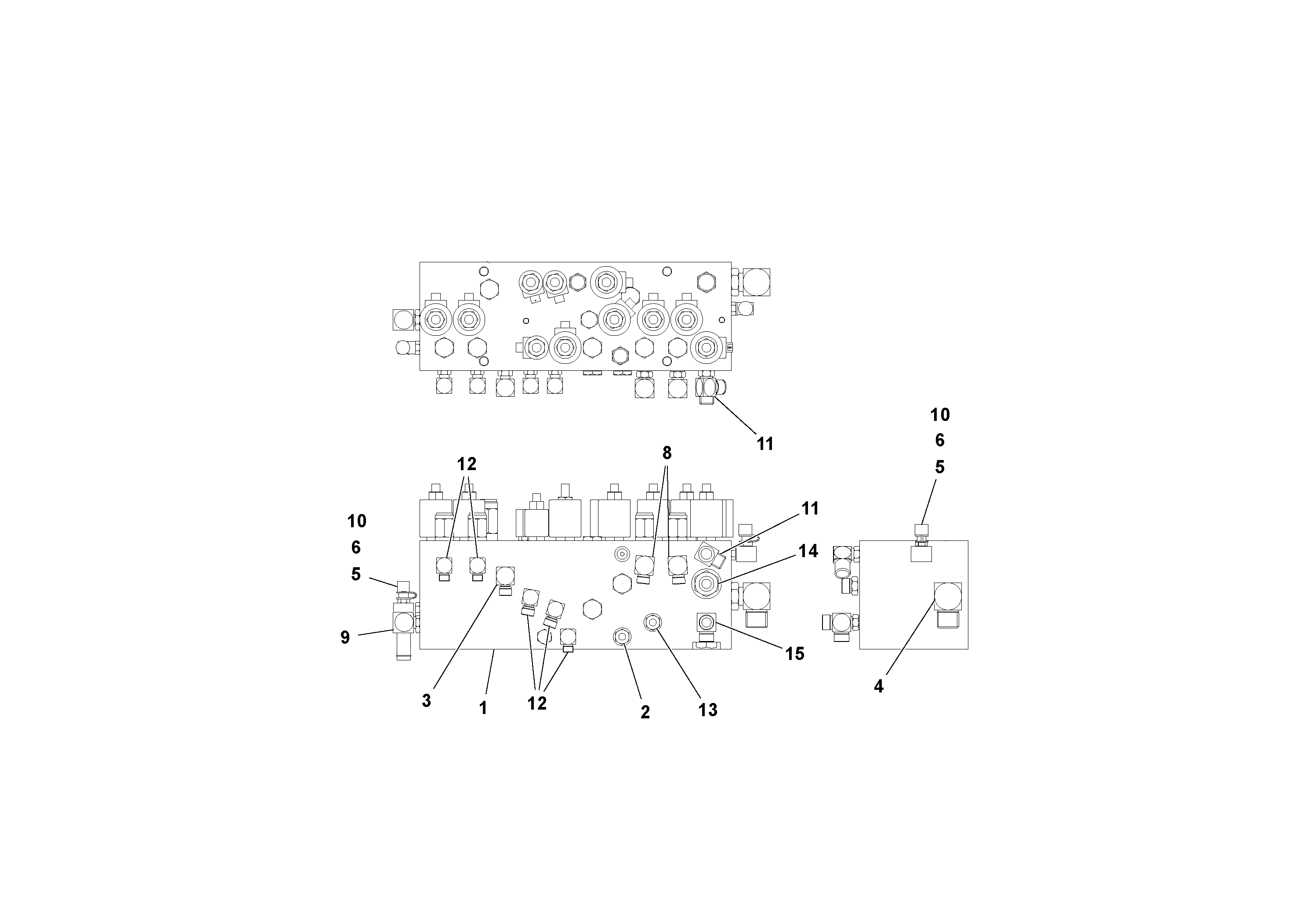 Схема запчастей Volvo PF2181 - 79198 Гидрораспределитель (главный управляющий клапан) в сборе PF2181 S/N 200987-