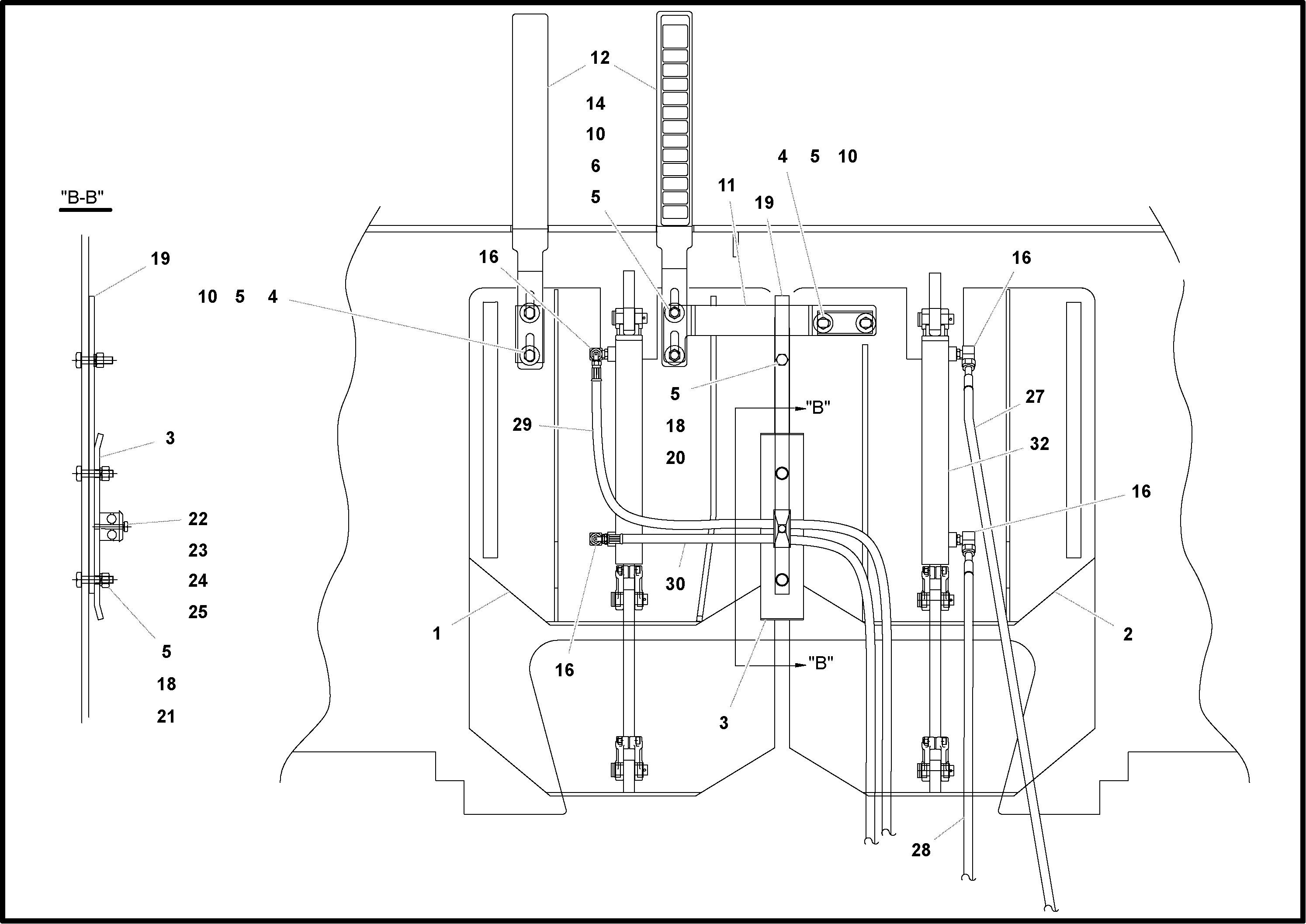 Схема запчастей Volvo PF2181 - 74007 Flowgate Arrangement PF2181 S/N 200987-