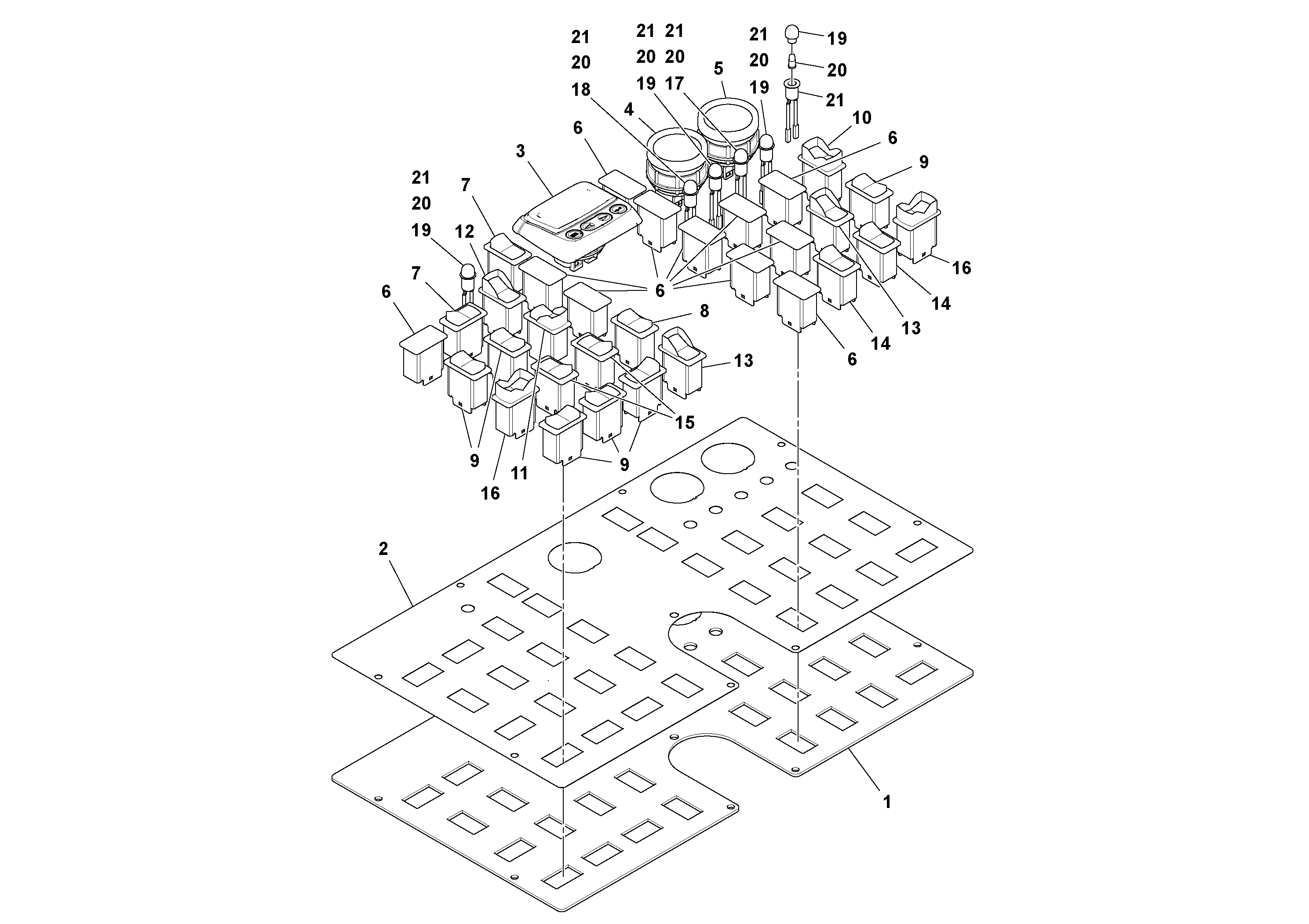 Схема запчастей Volvo PF6160 - 100283 Wheel Panel sub-assembly PF6160/PF6170