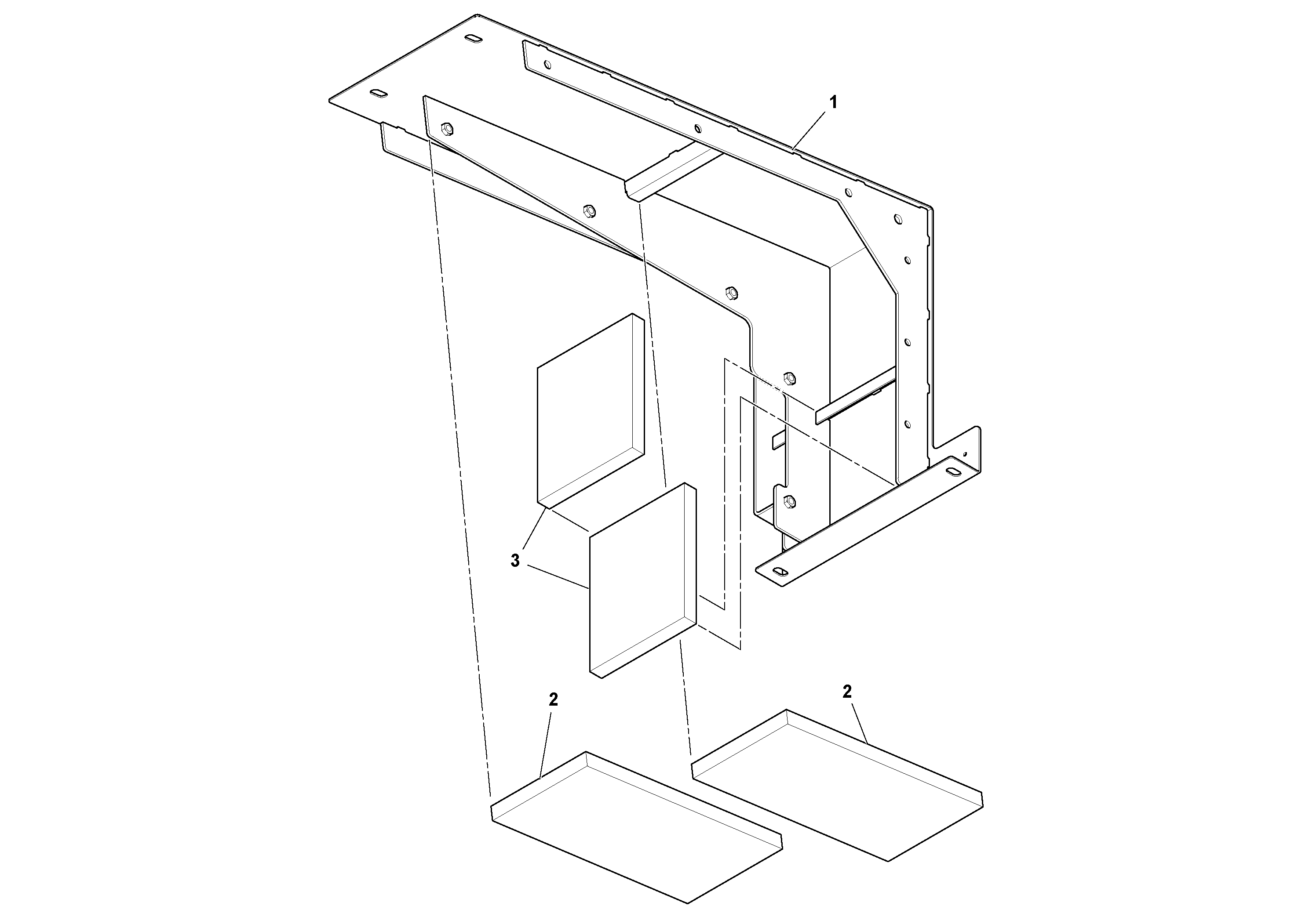 Схема запчастей Volvo PF6160 - 96632 Fixed Hood Assembly PF6160/PF6170