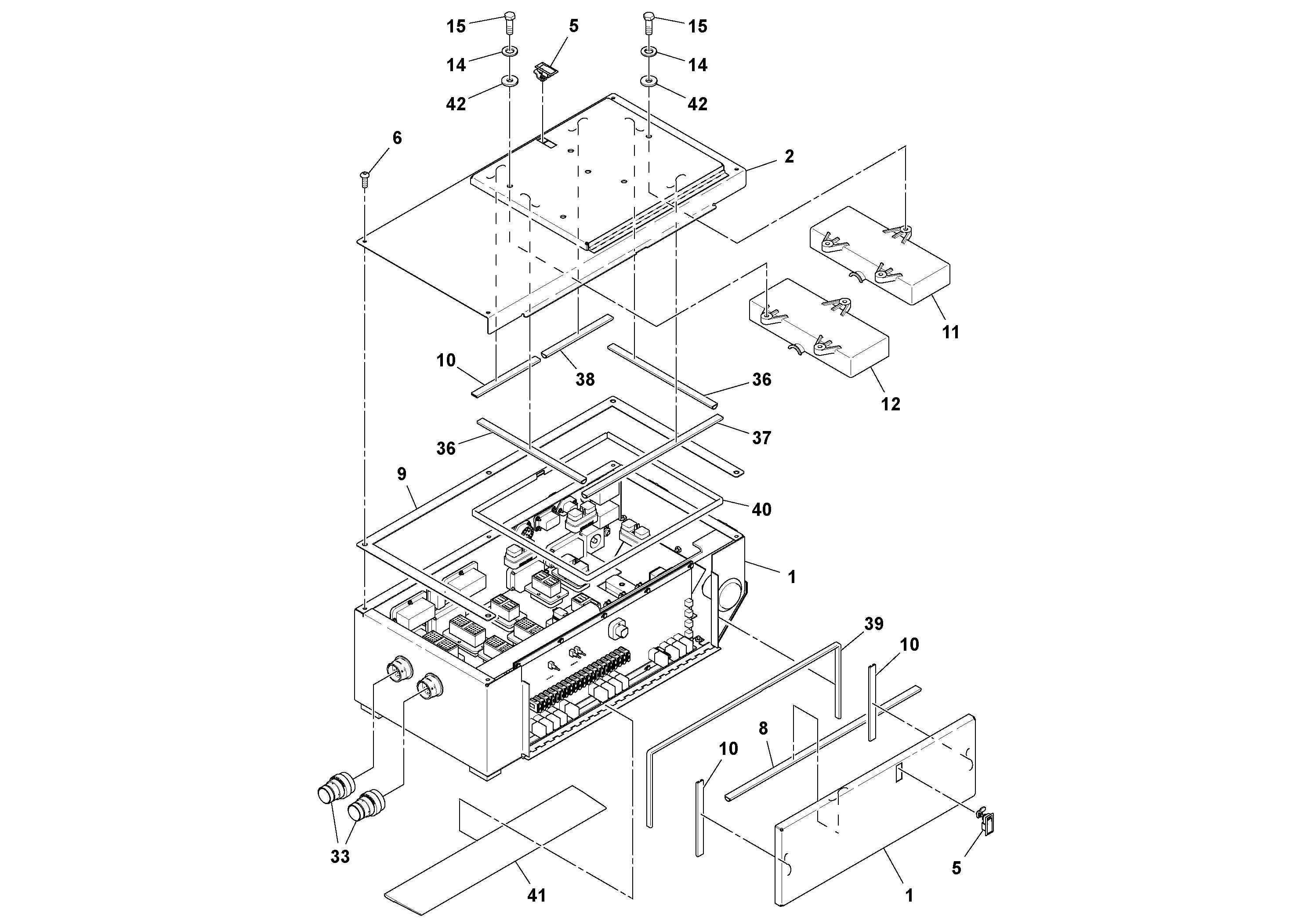Схема запчастей Volvo PF6170 - 99997 Junction Box PF6160/PF6170