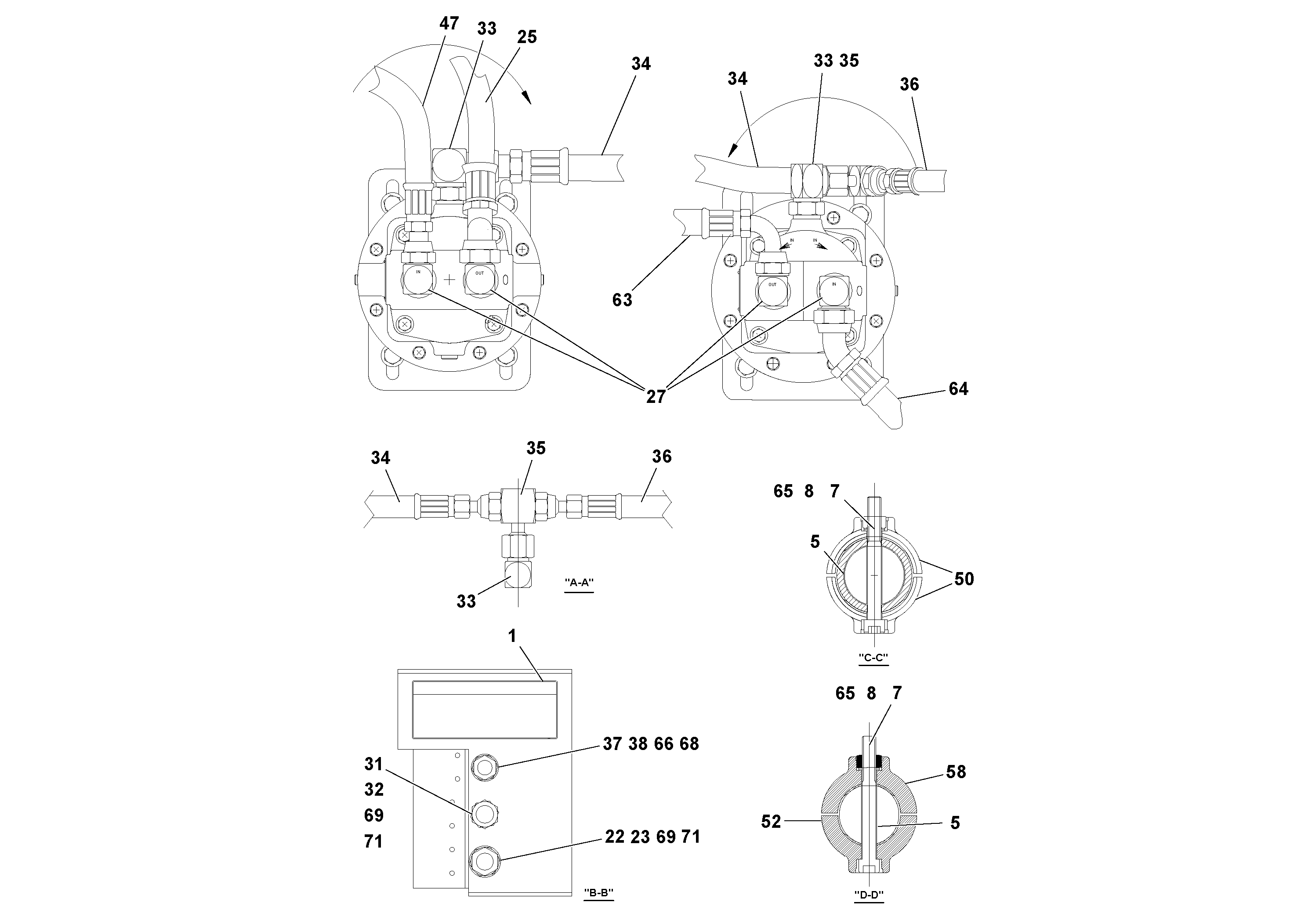 Схема запчастей Volvo PF6170 - 91585 Mixer Tub Assembly PF6160/PF6170