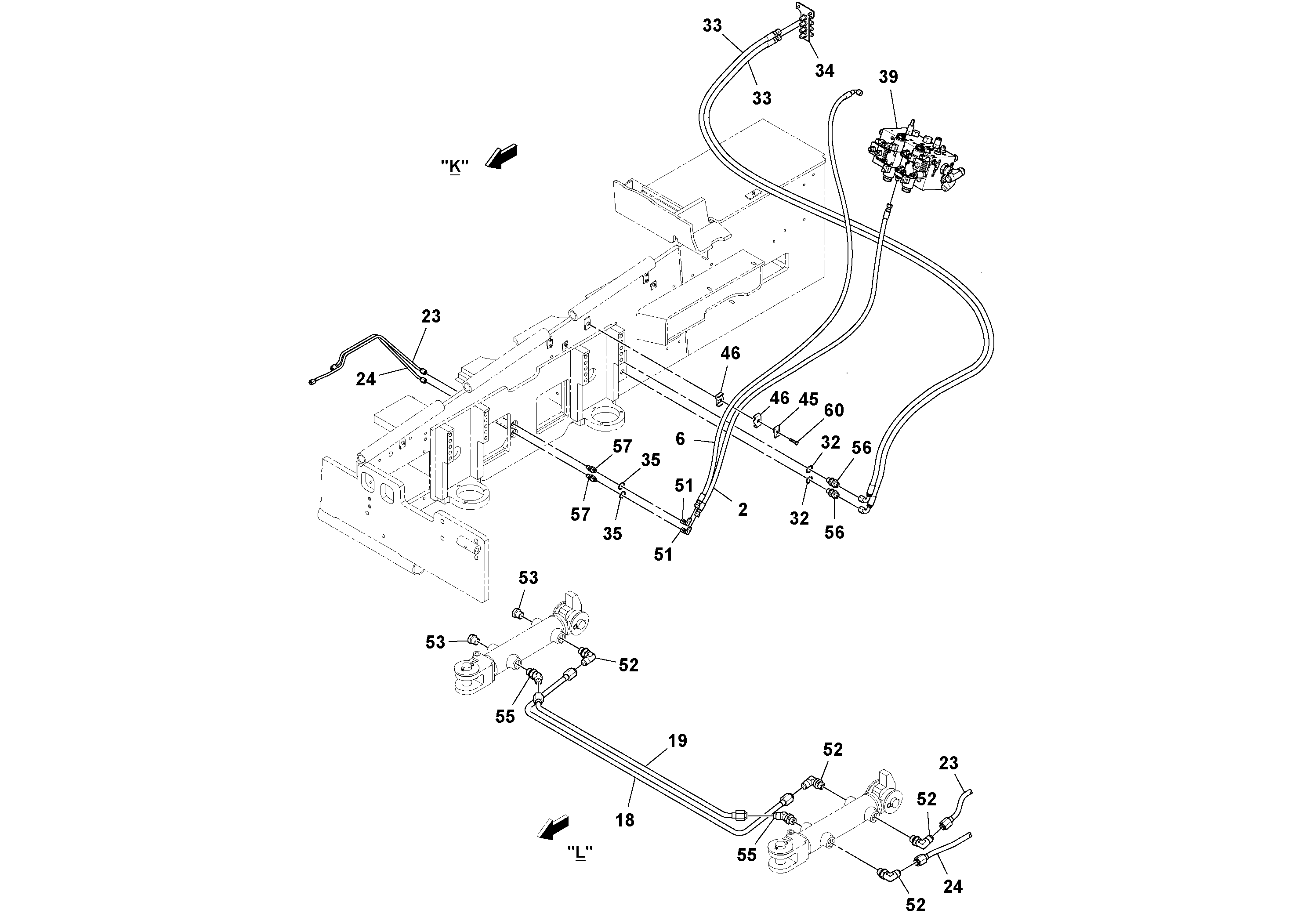 Схема запчастей Volvo PF6170 - 95008 Hydraulic Gear Pump Installation PF6160/PF6170