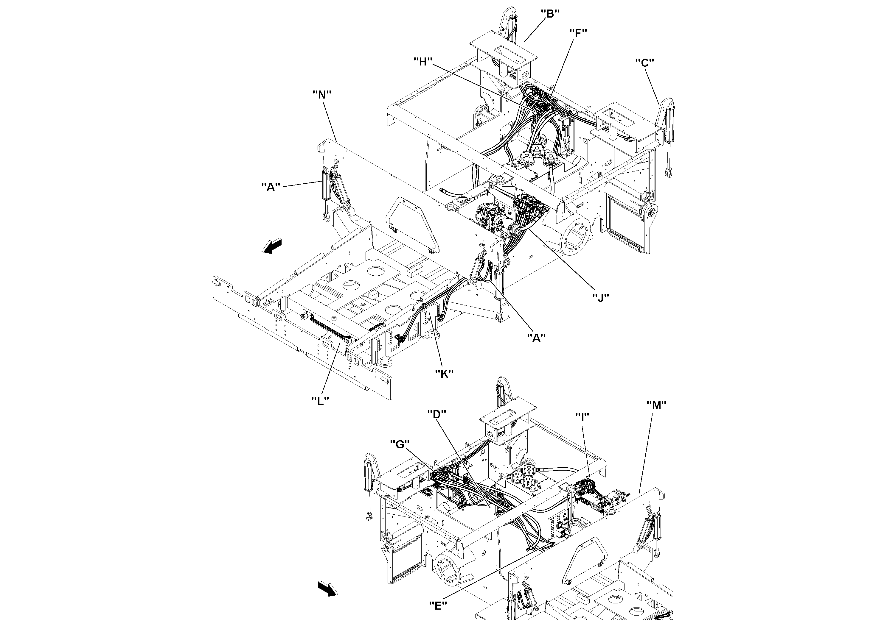 Схема запчастей Volvo PF6170 - 96281 Hydraulic Gear Pump Installation PF6160/PF6170