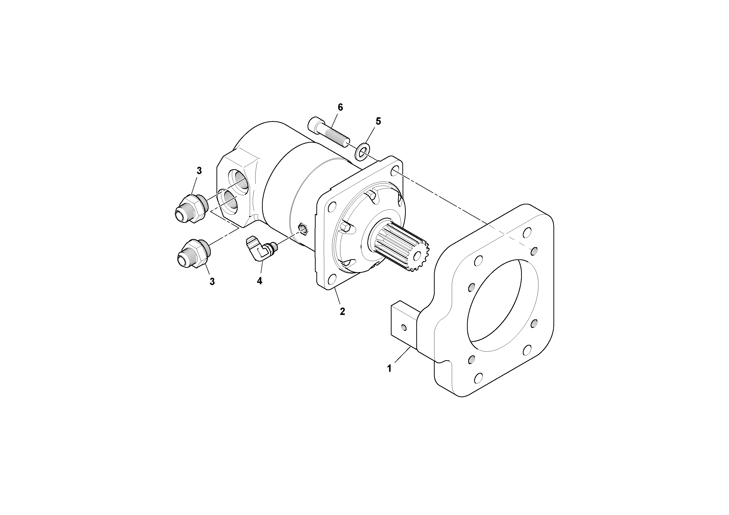 Схема запчастей Volvo PF6170 - 92972 Conveyor Motor Assembly PF6160/PF6170