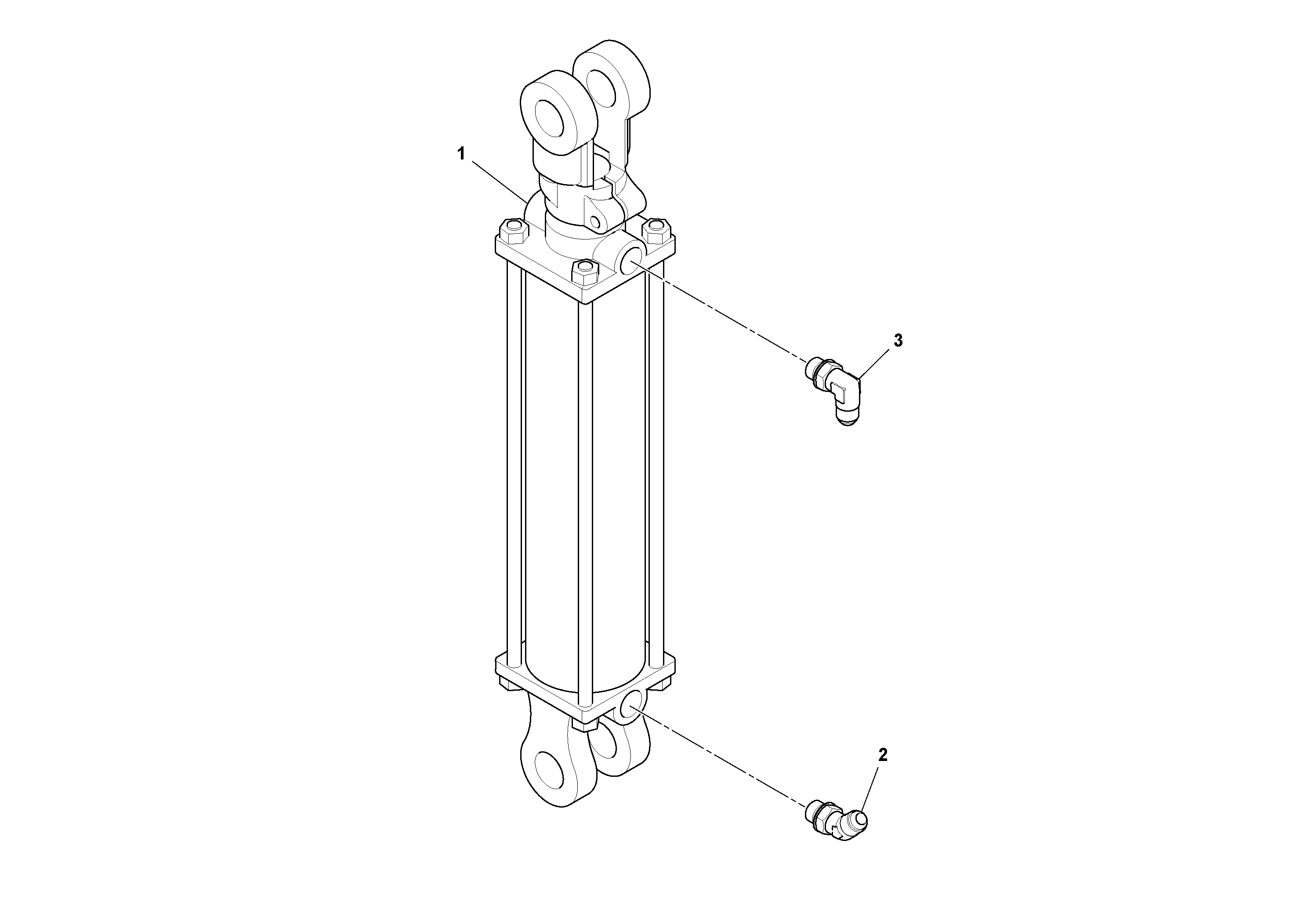 Схема запчастей Volvo PF6170 - 93157 Hopper Cylinder Assembly PF6160/PF6170