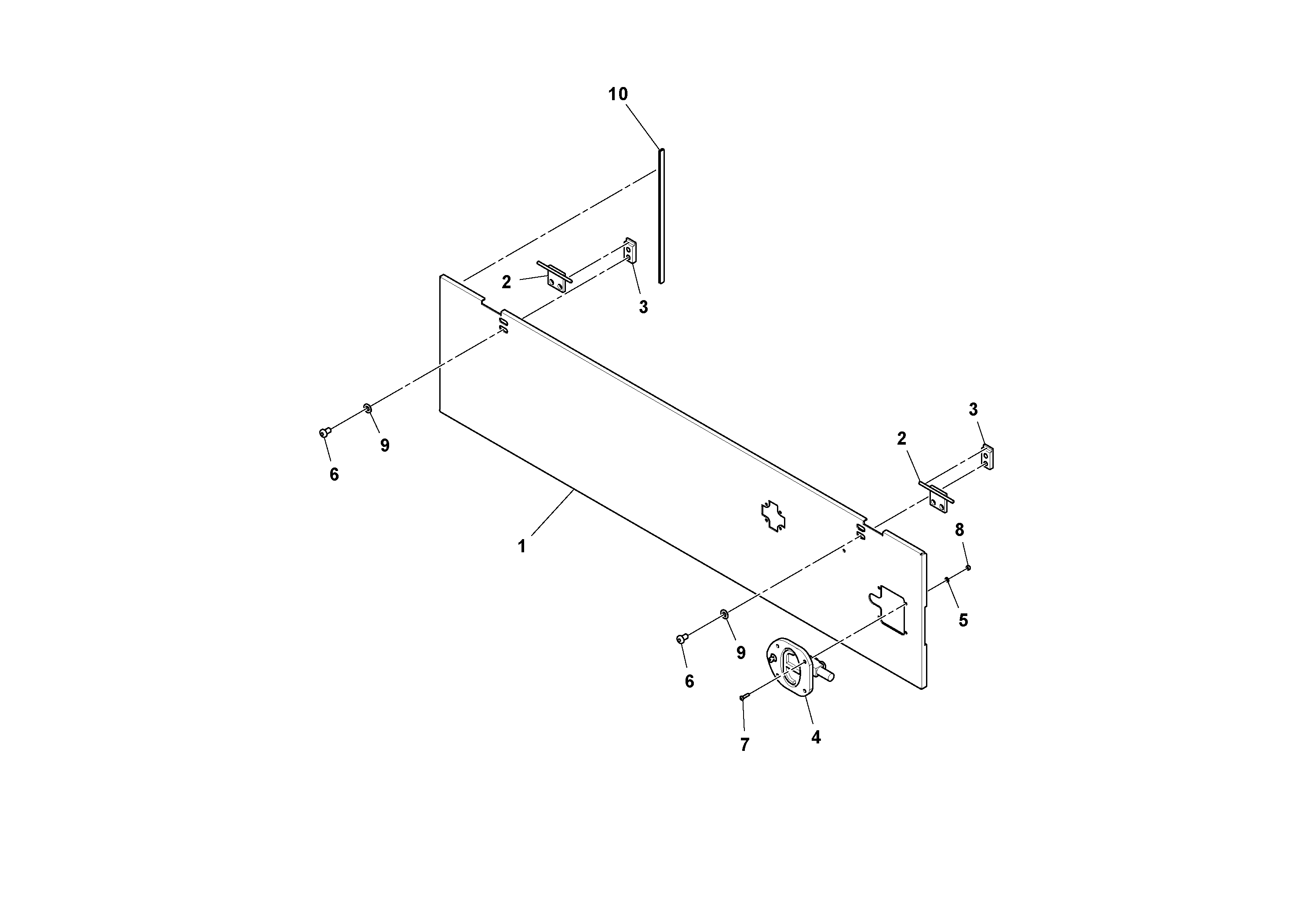 Схема запчастей Volvo PF6170 - 87191 Rear Side Door Assembly PF6160/PF6170