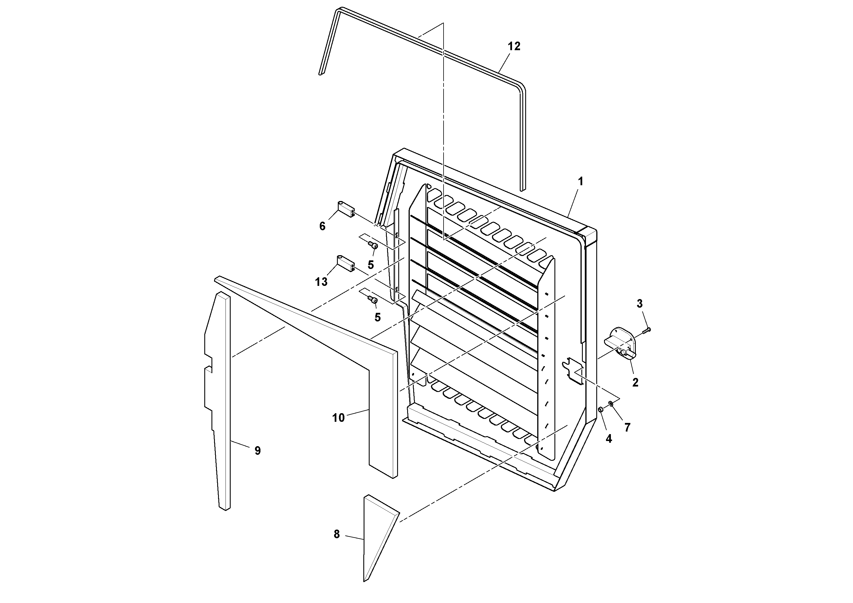 Схема запчастей Volvo PF6170 - 92445 Access Door Assembly PF6160/PF6170