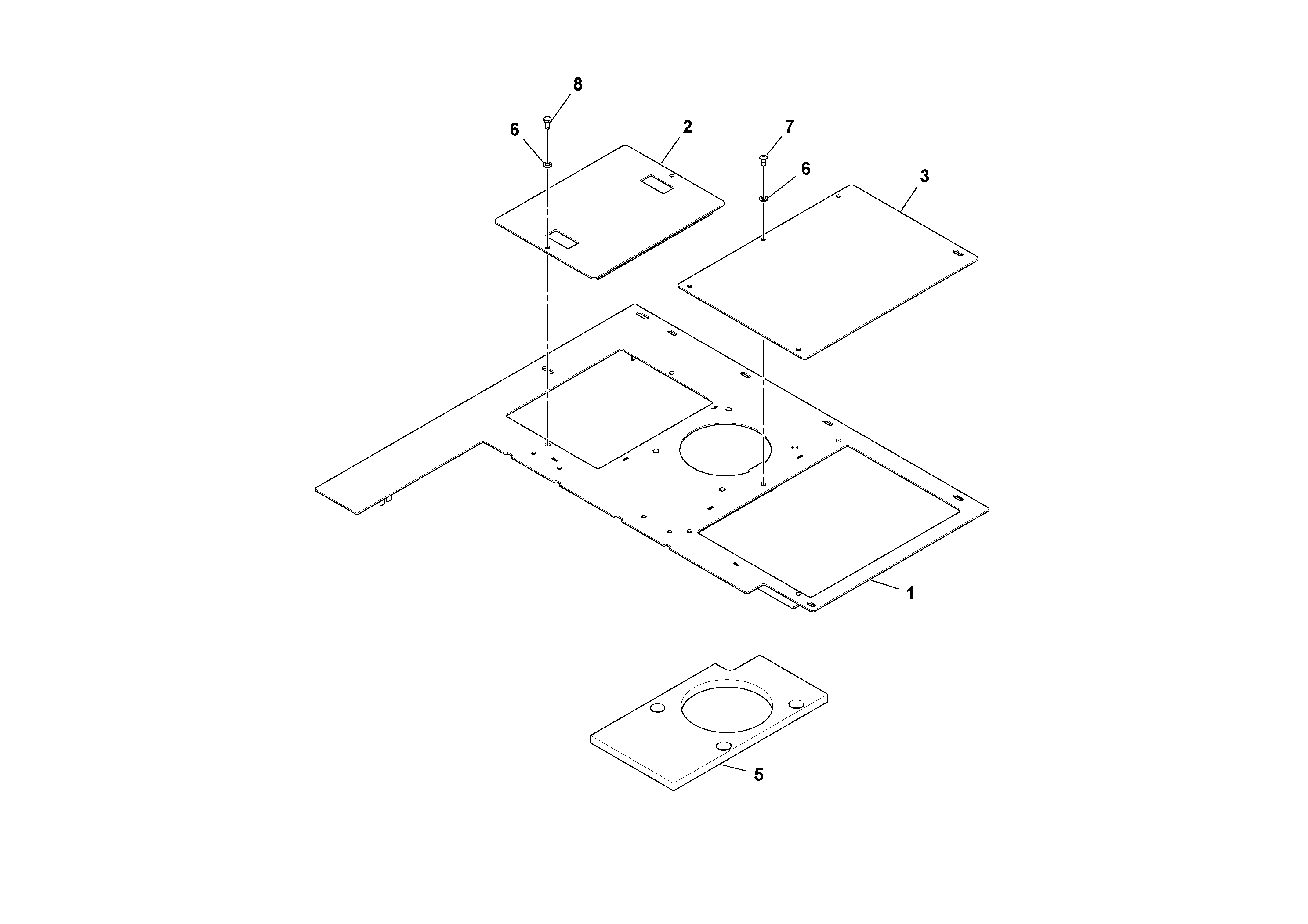 Схема запчастей Volvo PF6170 - 99948 Fixed Deck Plate Assembly PF6160/PF6170