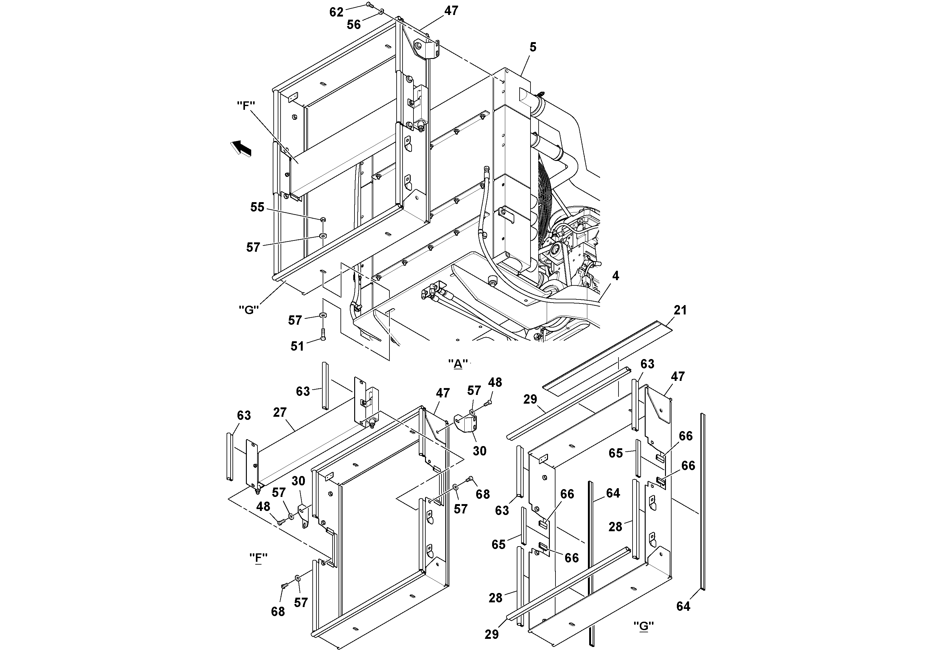 Схема запчастей Volvo PF6170 - 99057 Двигатель в сборе PF6160/PF6170