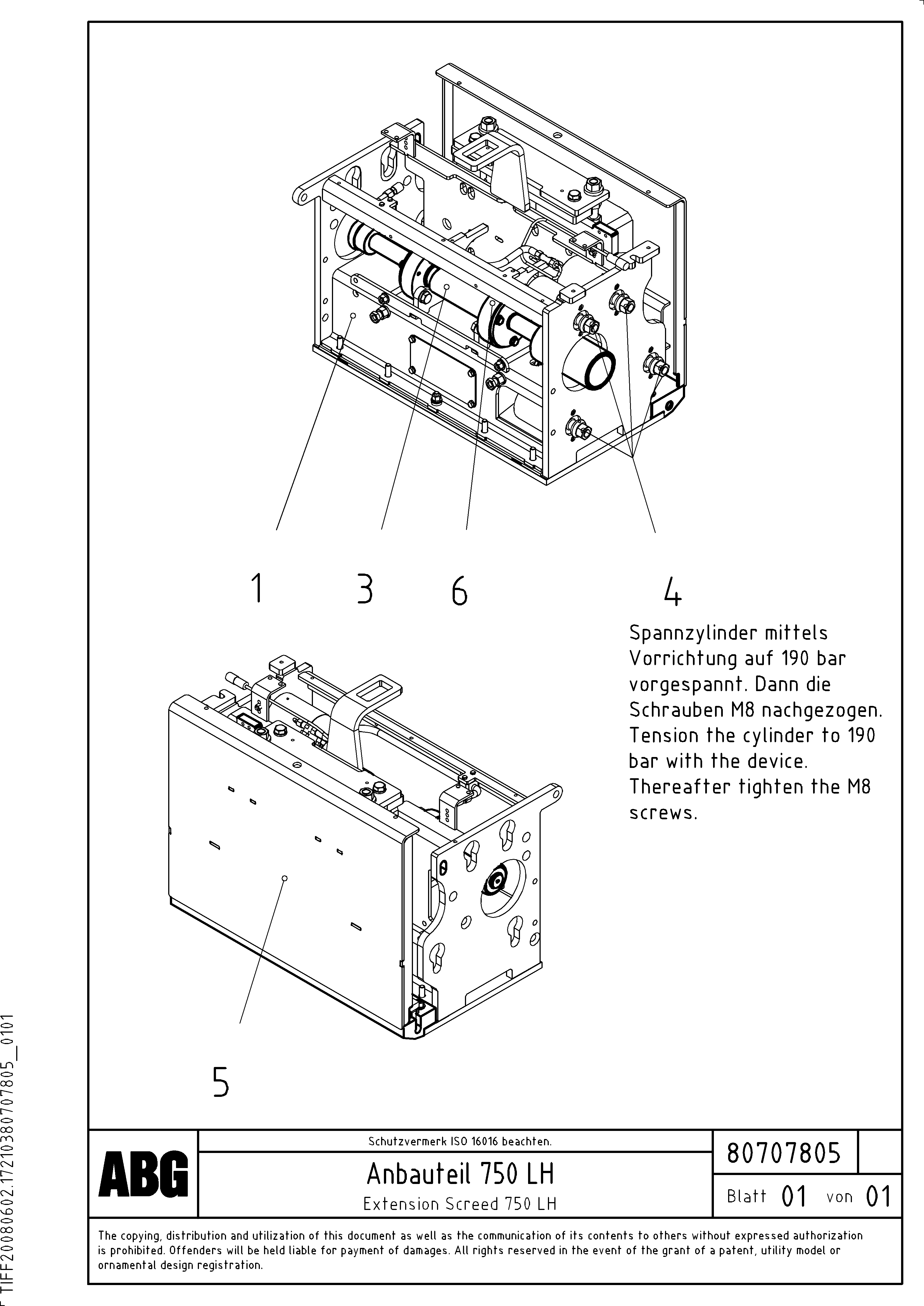 Схема запчастей Volvo PF6170 - 74178 Extension screed OMNI 1000 ATT. SCREEDS 3,0 - 9,0M PF6110, PF6160/6170