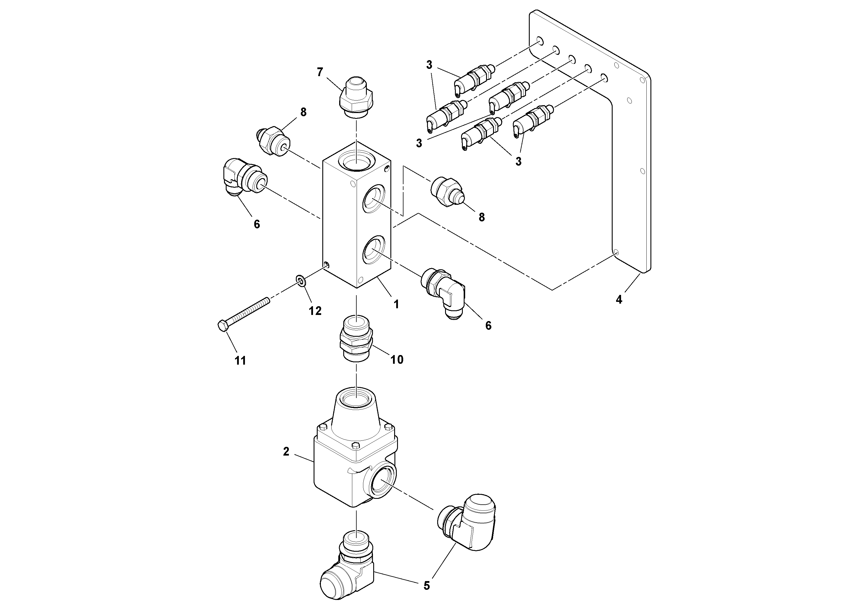 Схема запчастей Volvo PF6170 - 93078 Thermal Bypass Assembly PF6160/PF6170