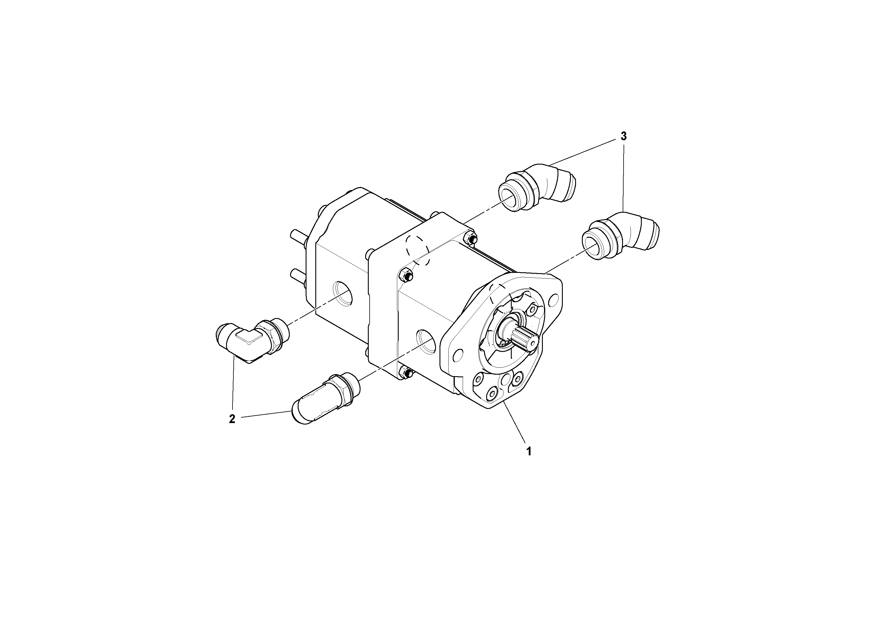 Схема запчастей Volvo PF6170 - 93917 Fan Pump Assembly PF6160/PF6170