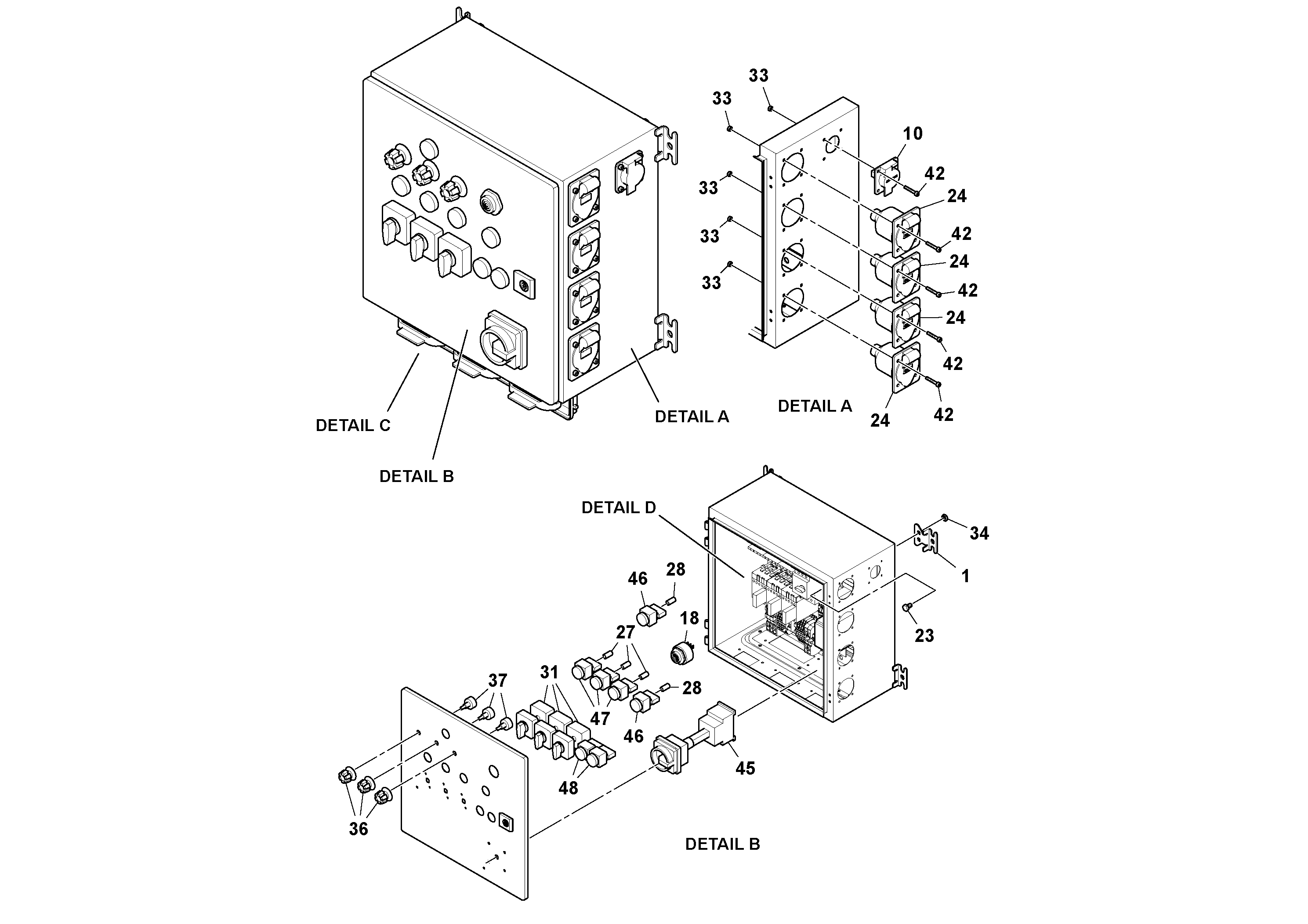 Схема запчастей Volvo PF6170 - 94348 Heater PF6160/PF6170
