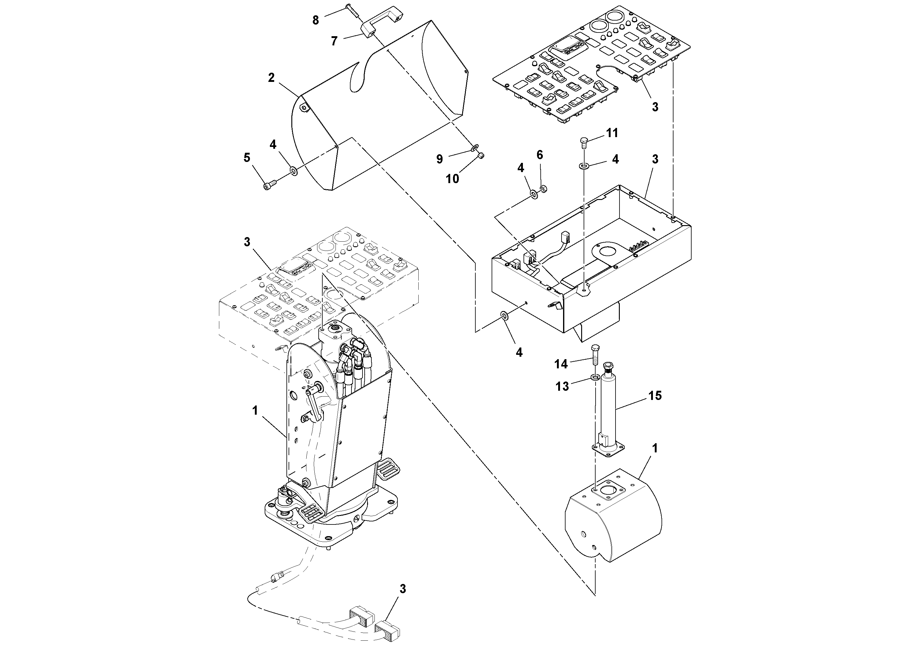 Схема запчастей Volvo PF6170 - 91794 Wheel Console Installation PF6160/PF6170