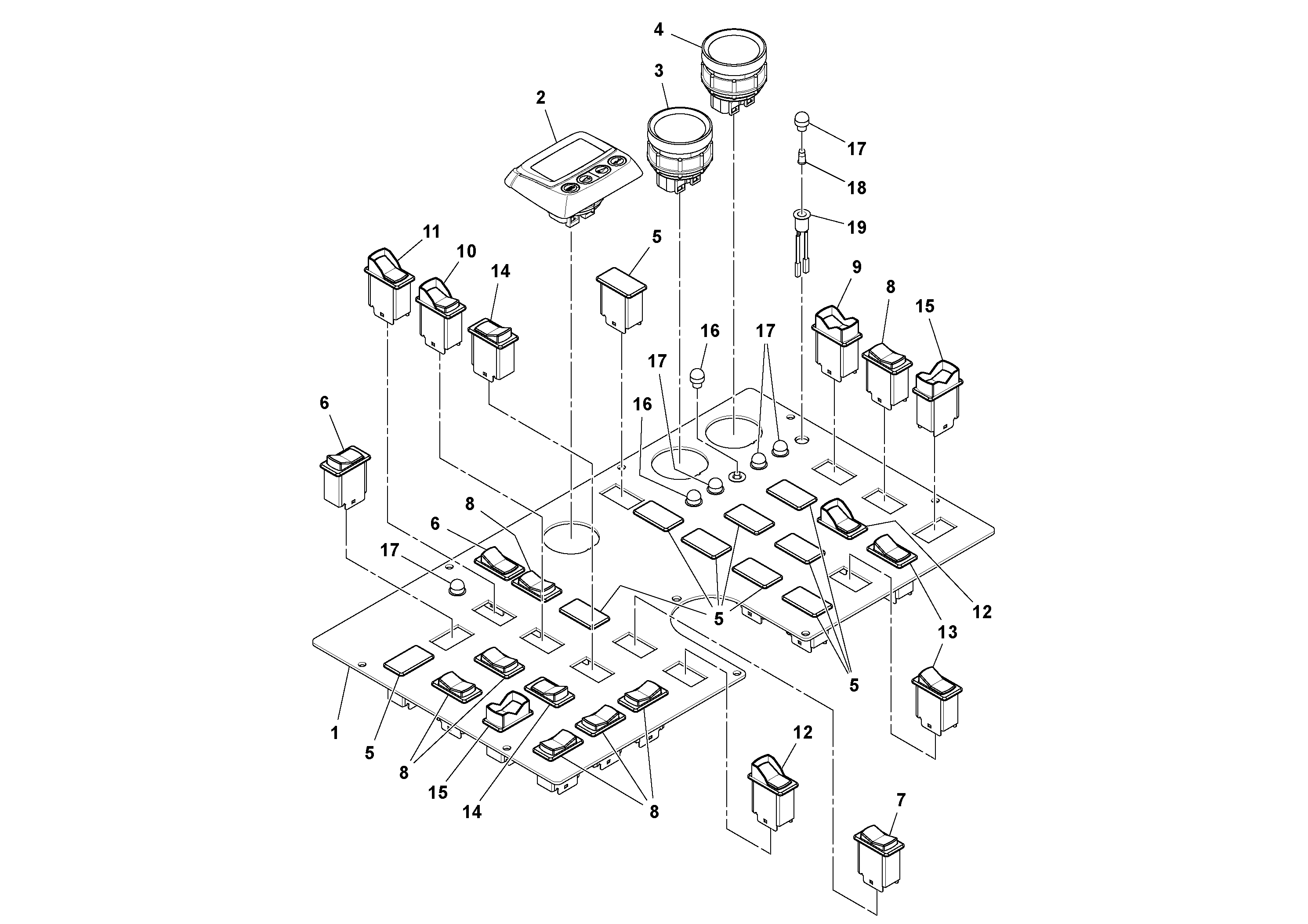 Схема запчастей Volvo PF6170 - 93088 Wheel Panel sub-assembly PF6160/PF6170