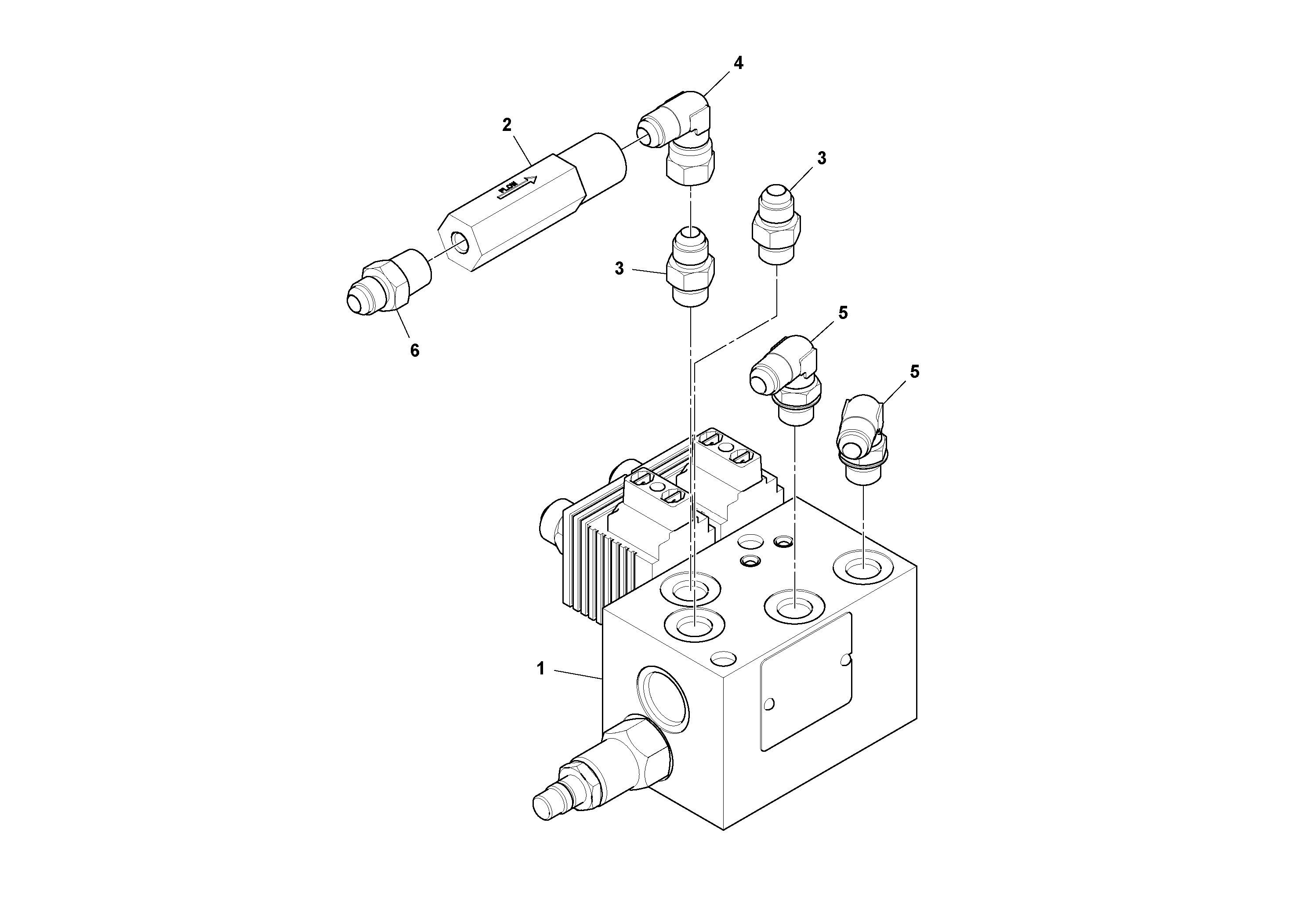Схема запчастей Volvo PF6170 - 92968 Truck Hitch Valve Assembly PF6160/PF6170