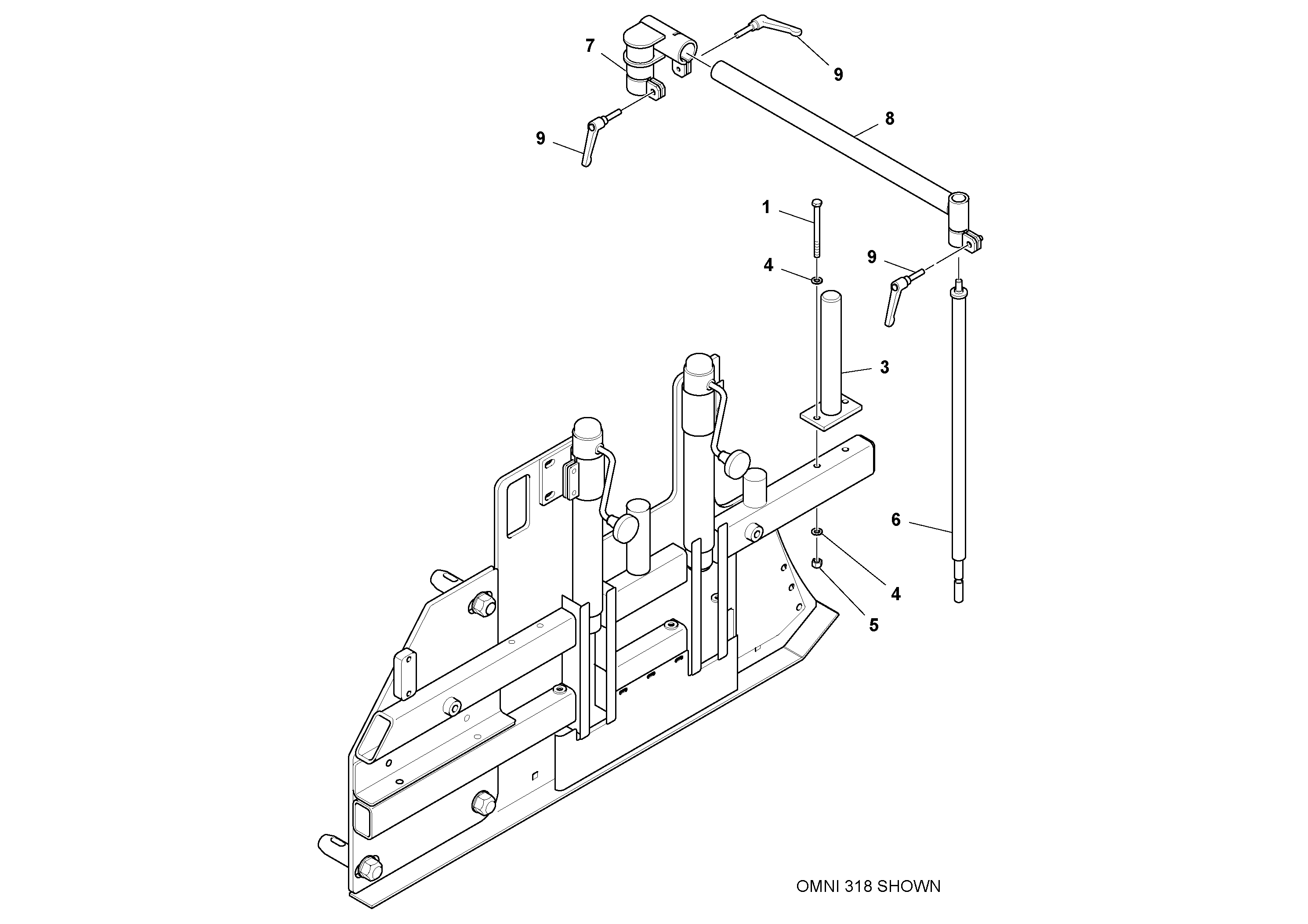 Схема запчастей Volvo PF6170 - 86418 Edger Guide Sensor Installation PAVER CONTROLS ATT. PAVER CONTROLS PF6110, PF6160, PF6170