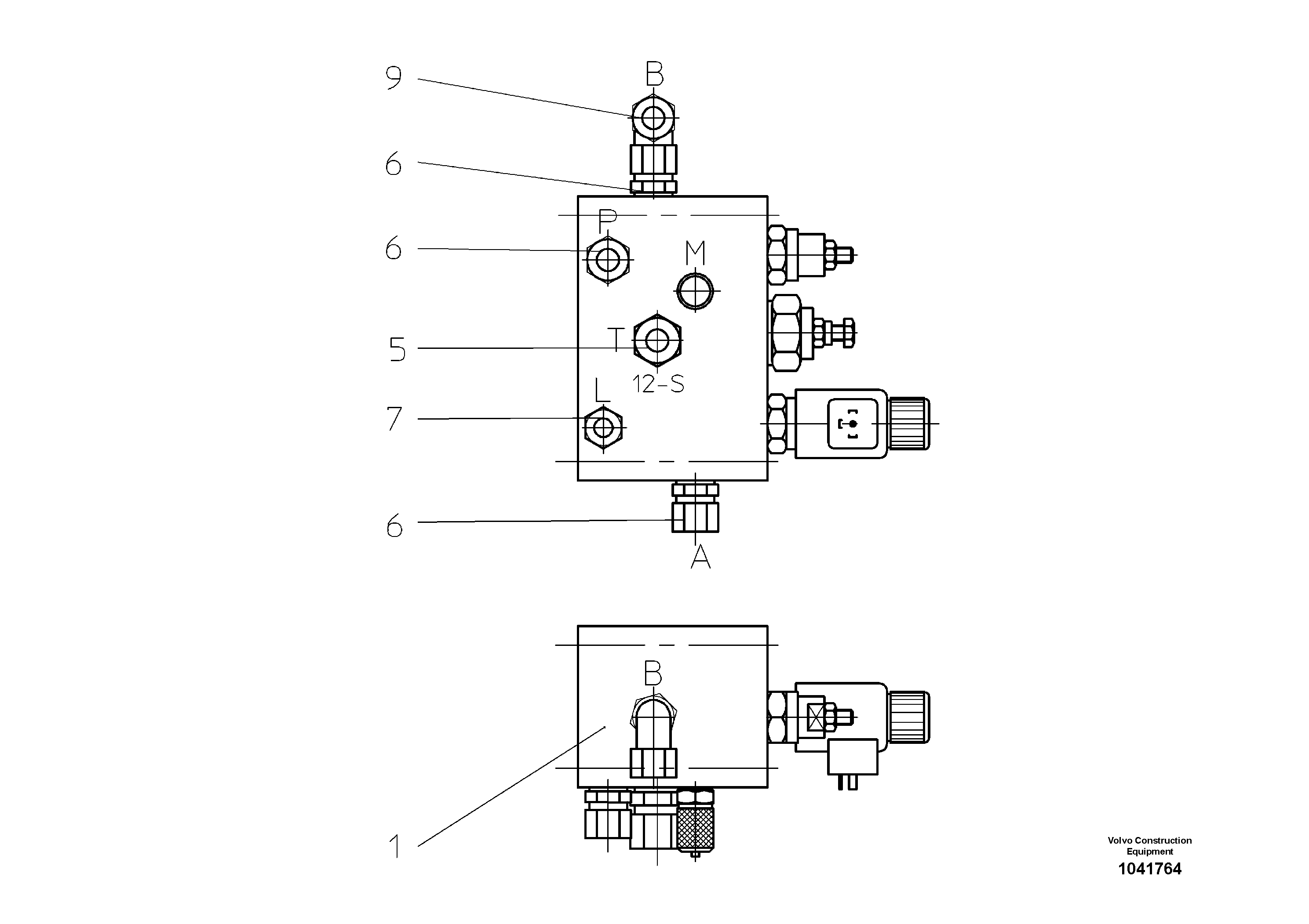 Схема запчастей Volvo ABG325 S/N 20941 - - 52327 Control block 