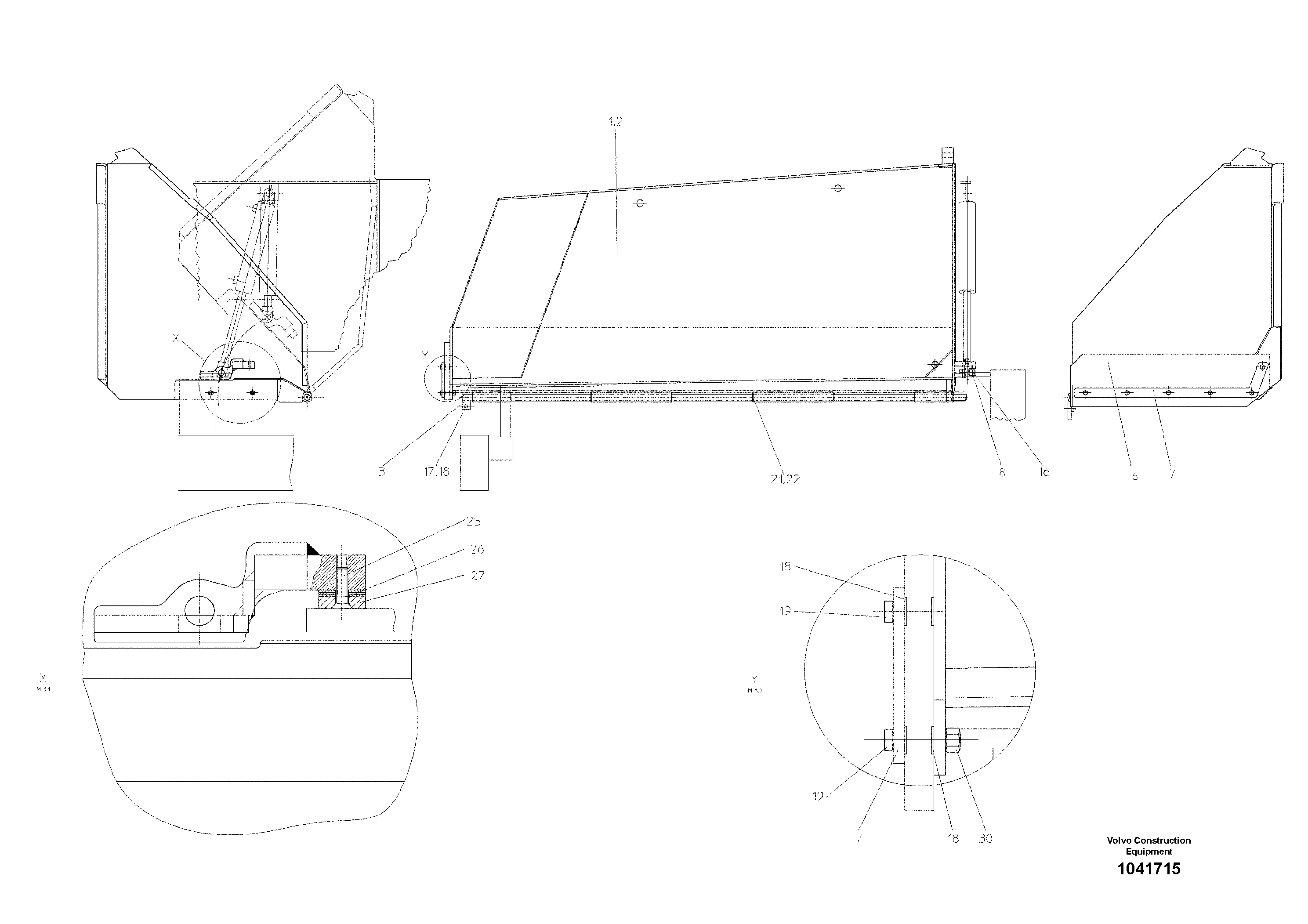 Схема запчастей Volvo ABG325 S/N 20941 - - 52983 Hopper 