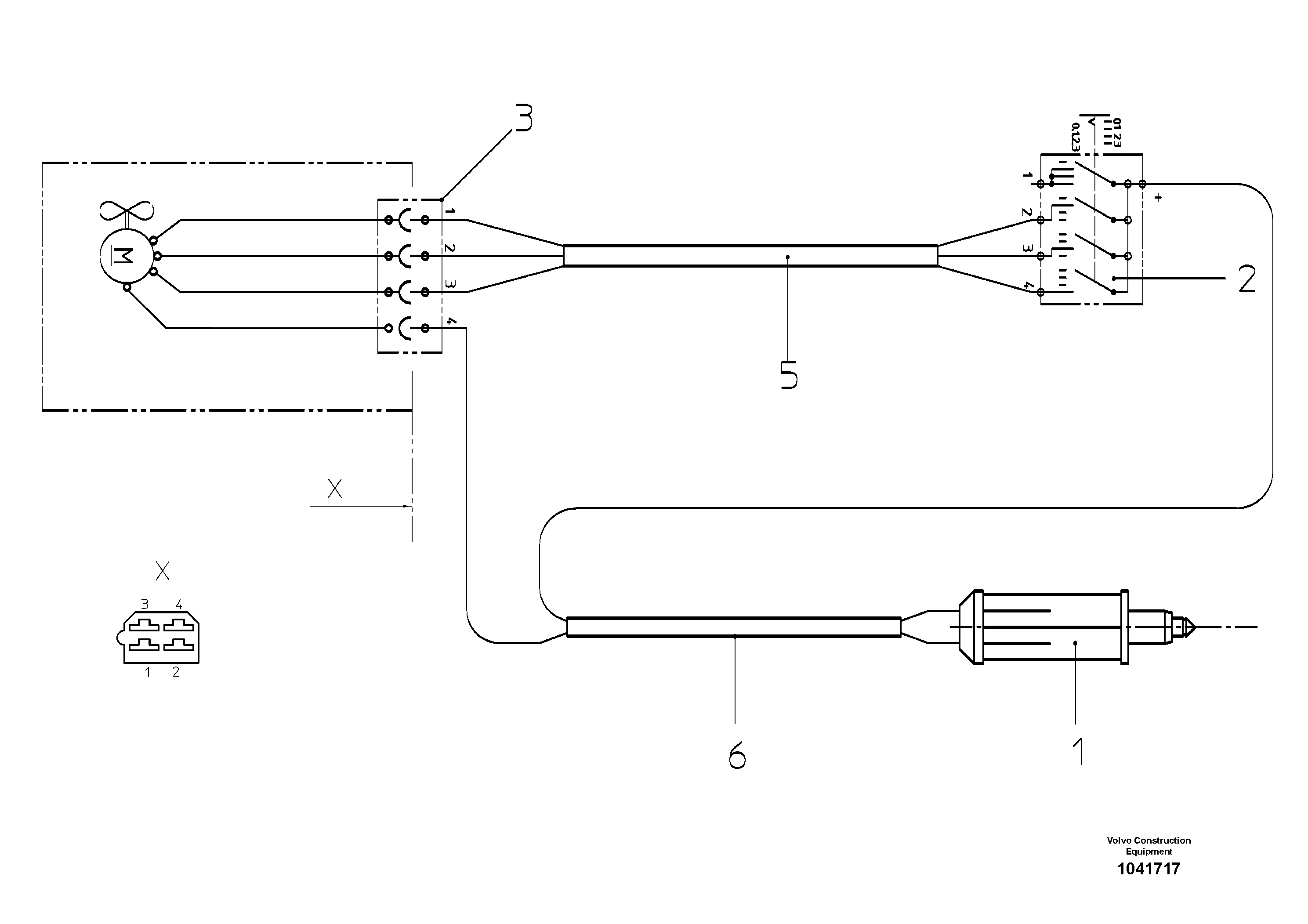 Схема запчастей Volvo ABG325 S/N 20941 - - 52743 Cables 