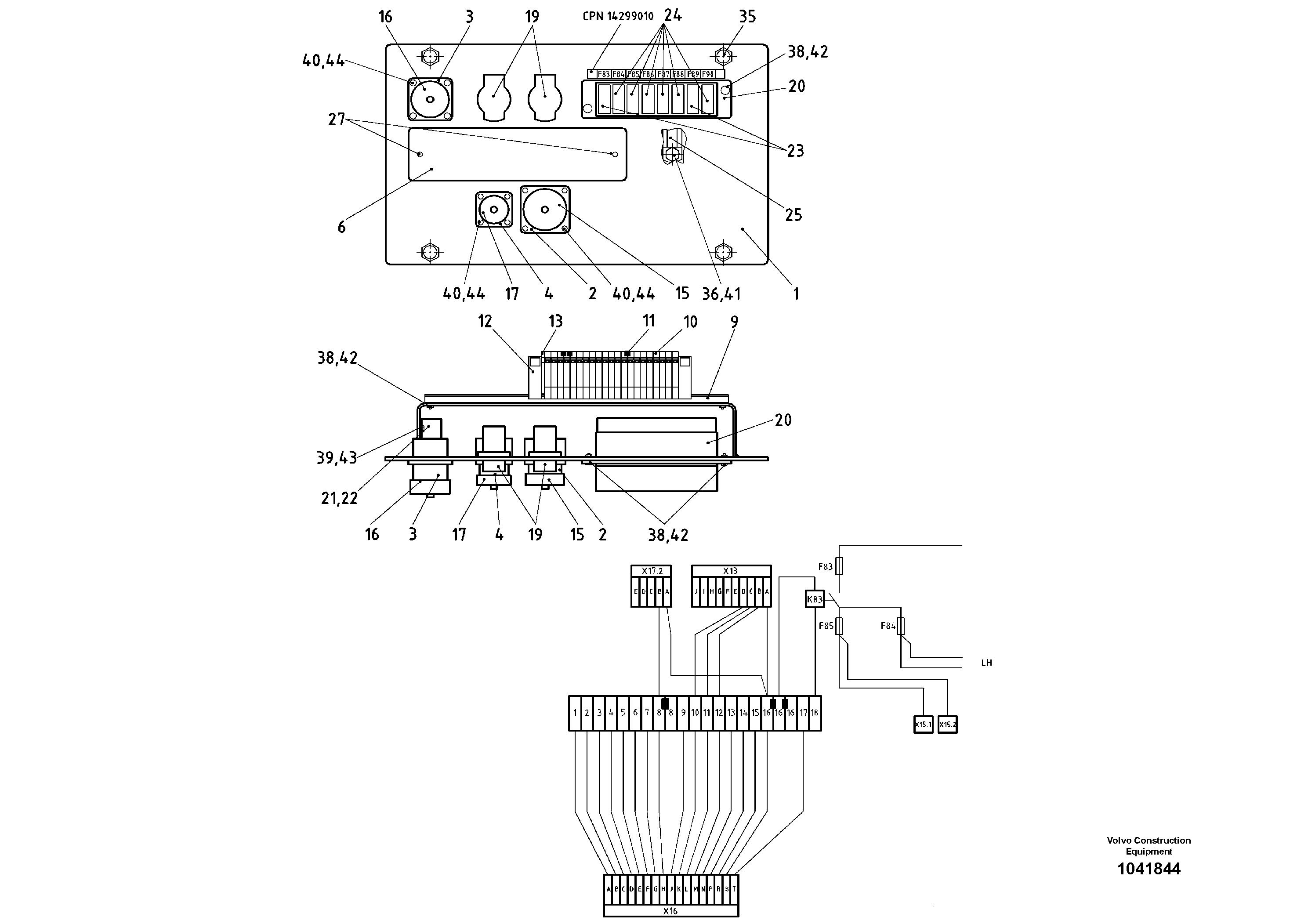 Схема запчастей Volvo ABG325 S/N 20941 - - 52752 Distributor 