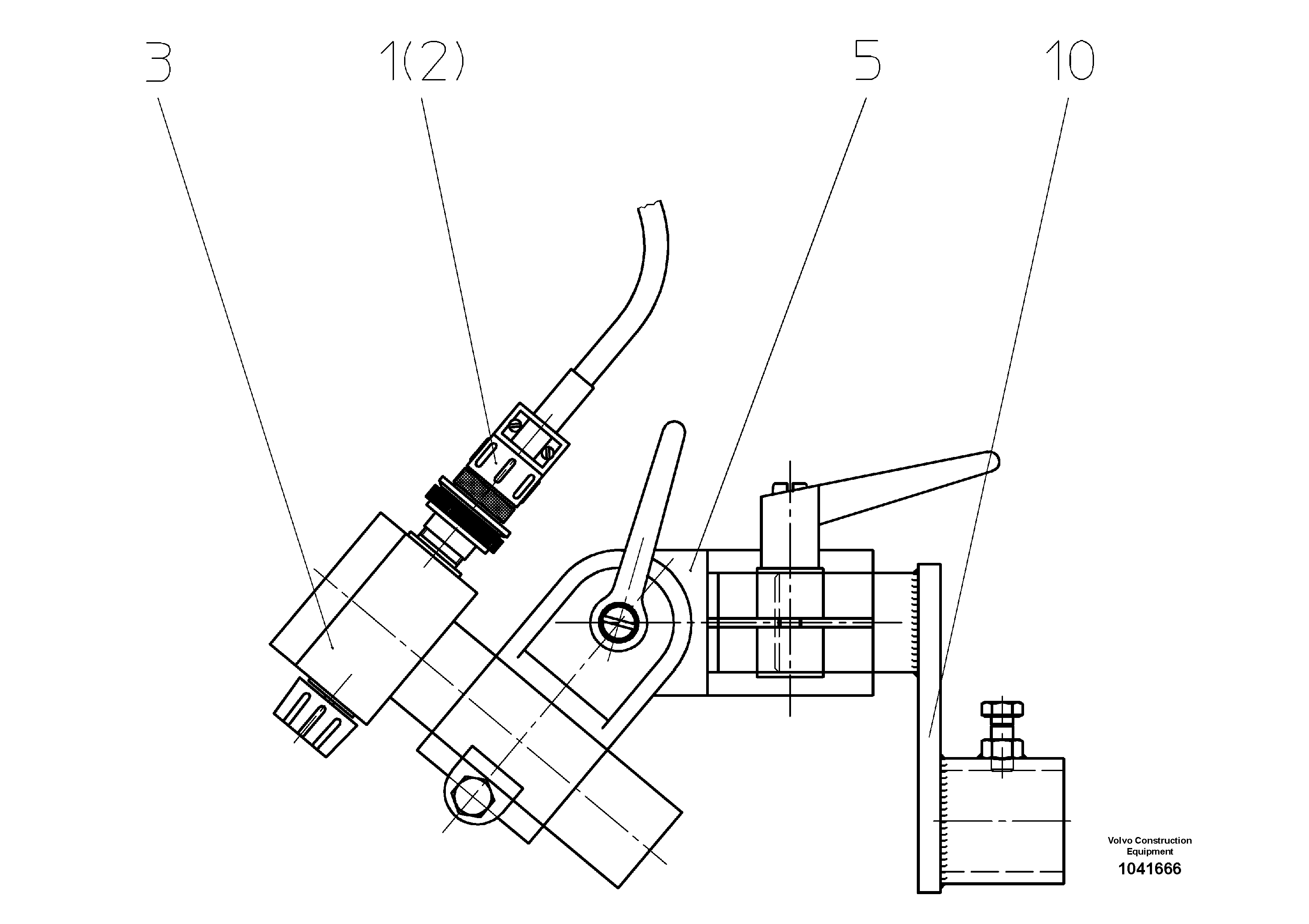 Схема запчастей Volvo ABG325 S/N 20941 - - 52755 Ultrasonic Sensor Auger 