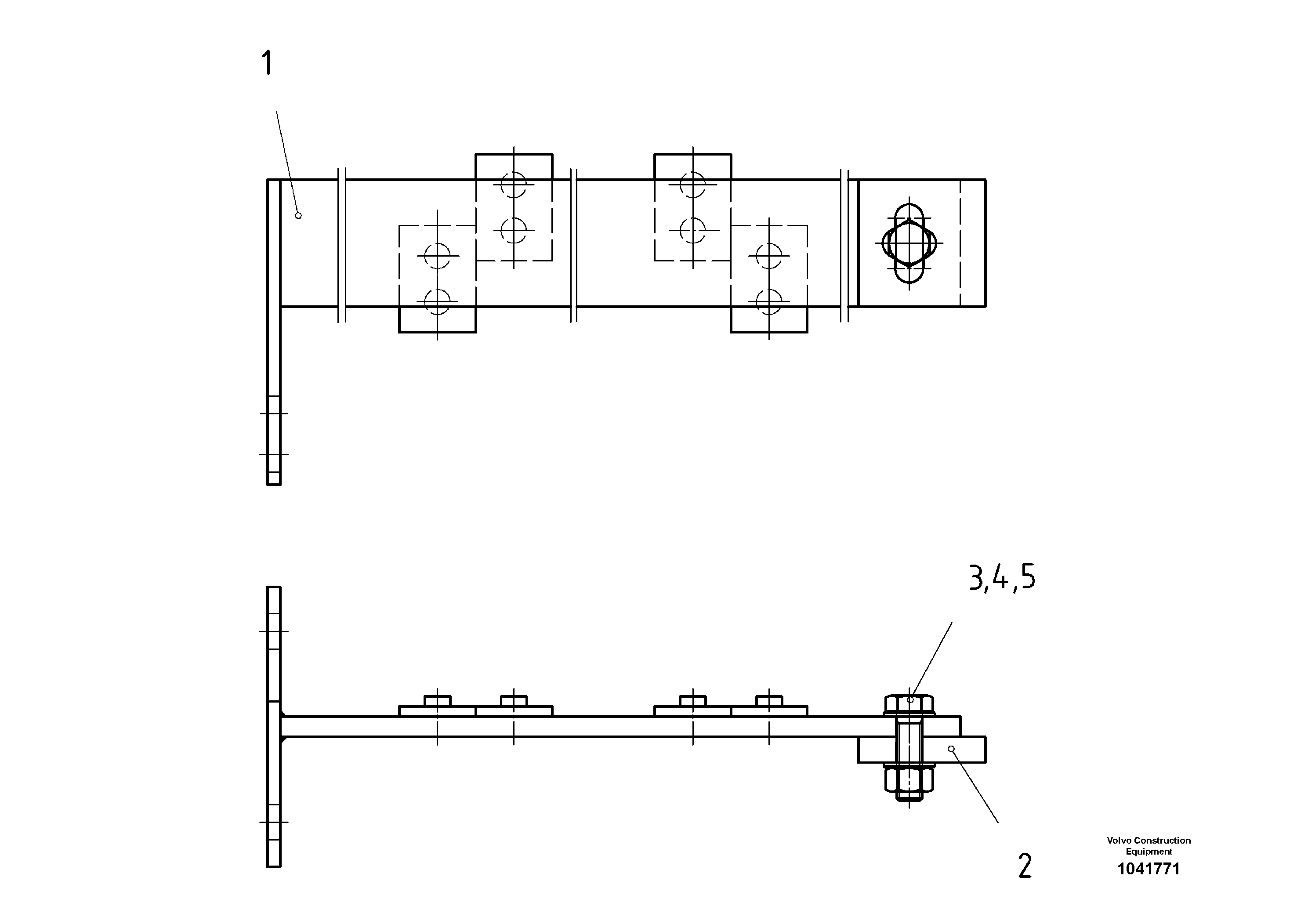 Схема запчастей Volvo ABG325 S/N 20941 - - 56545 Tube Holder 