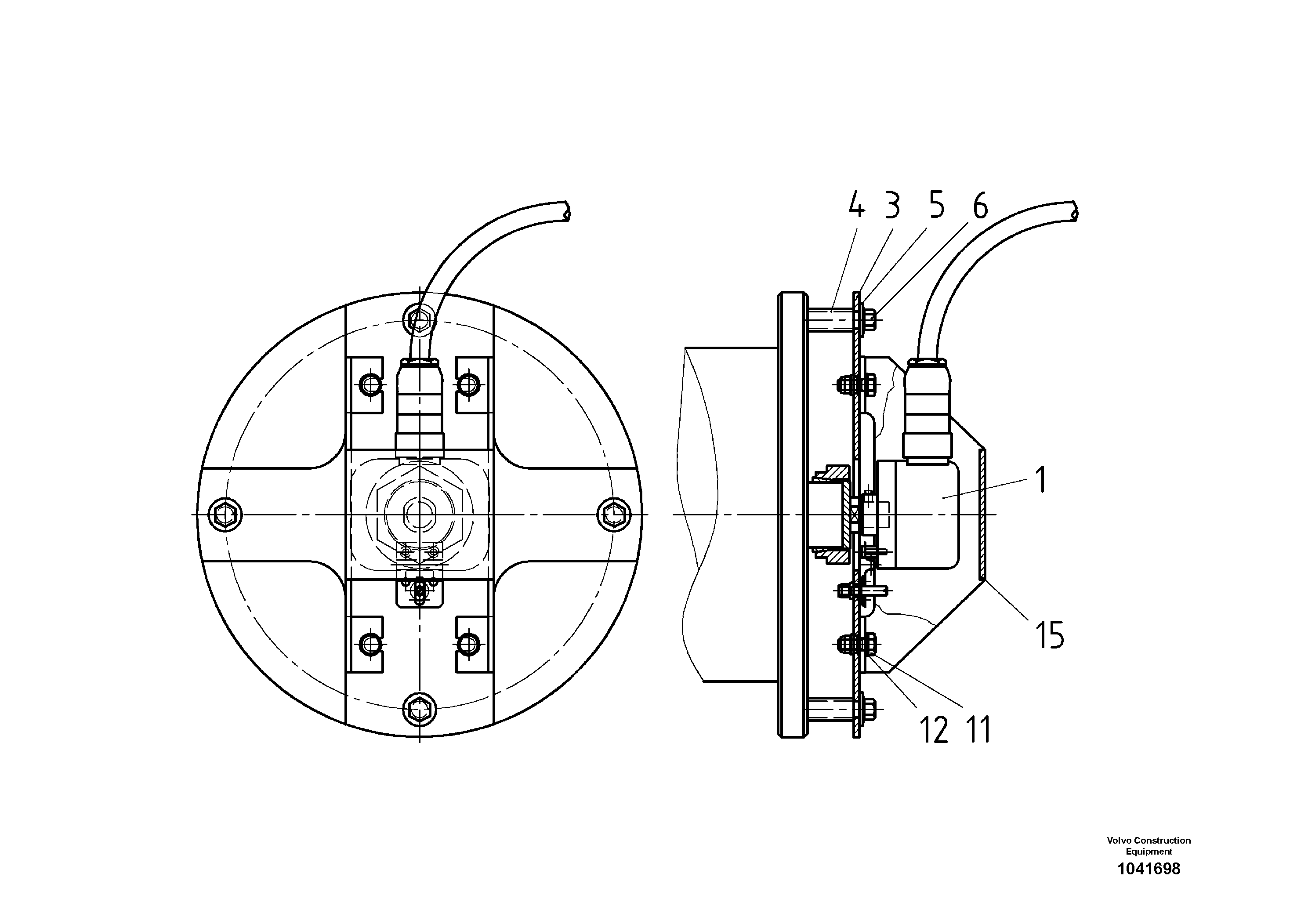 Схема запчастей Volvo ABG325 S/N 20941 - - 56546 Sensory Mechanism 