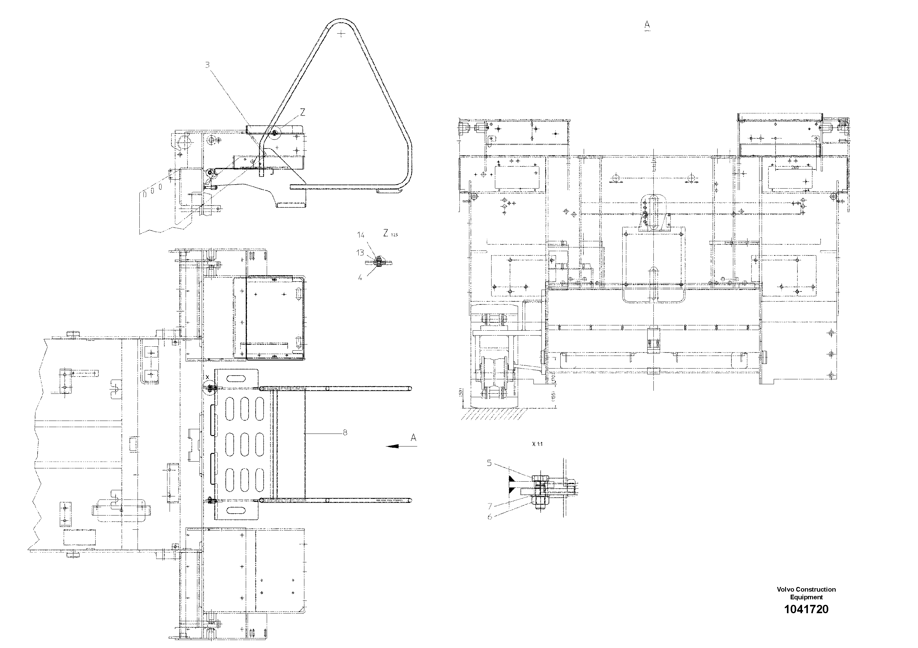 Схема запчастей Volvo ABG325 S/N 20941 - - 52917 Superstructure 