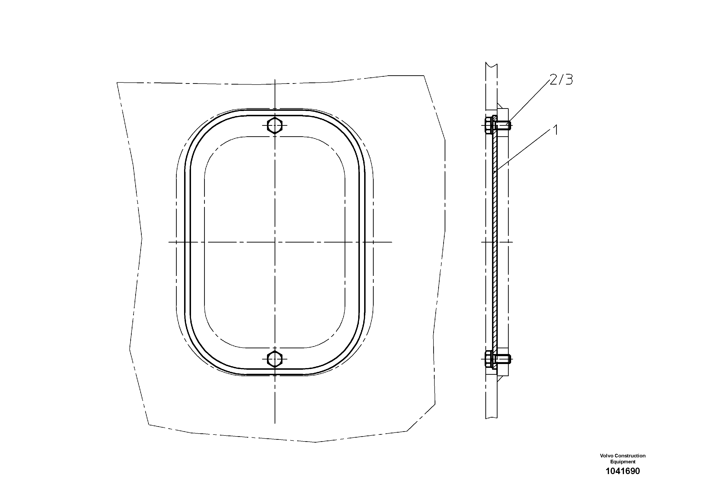 Схема запчастей Volvo ABG325 S/N 20941 - - 52700 Крышка 