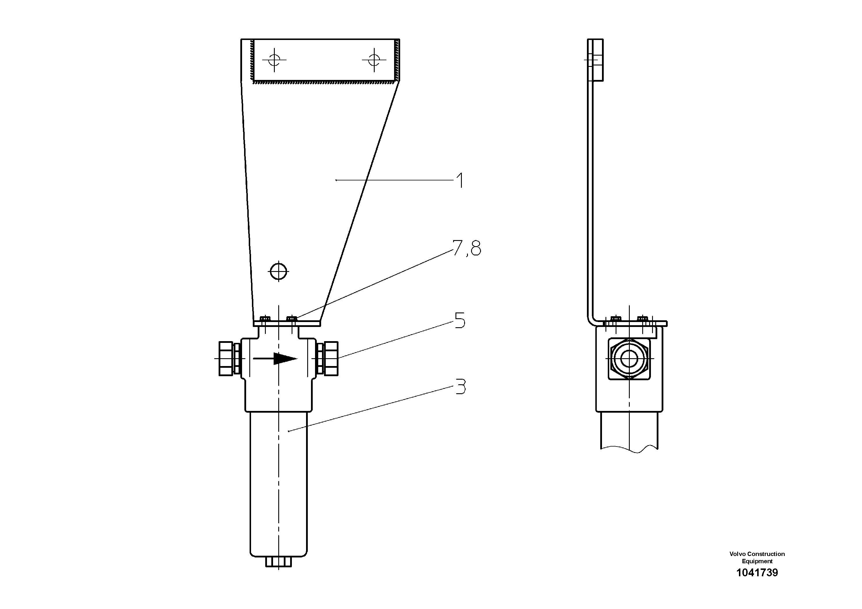 Схема запчастей Volvo ABG325 S/N 20941 - - 53912 Pressure Filter 