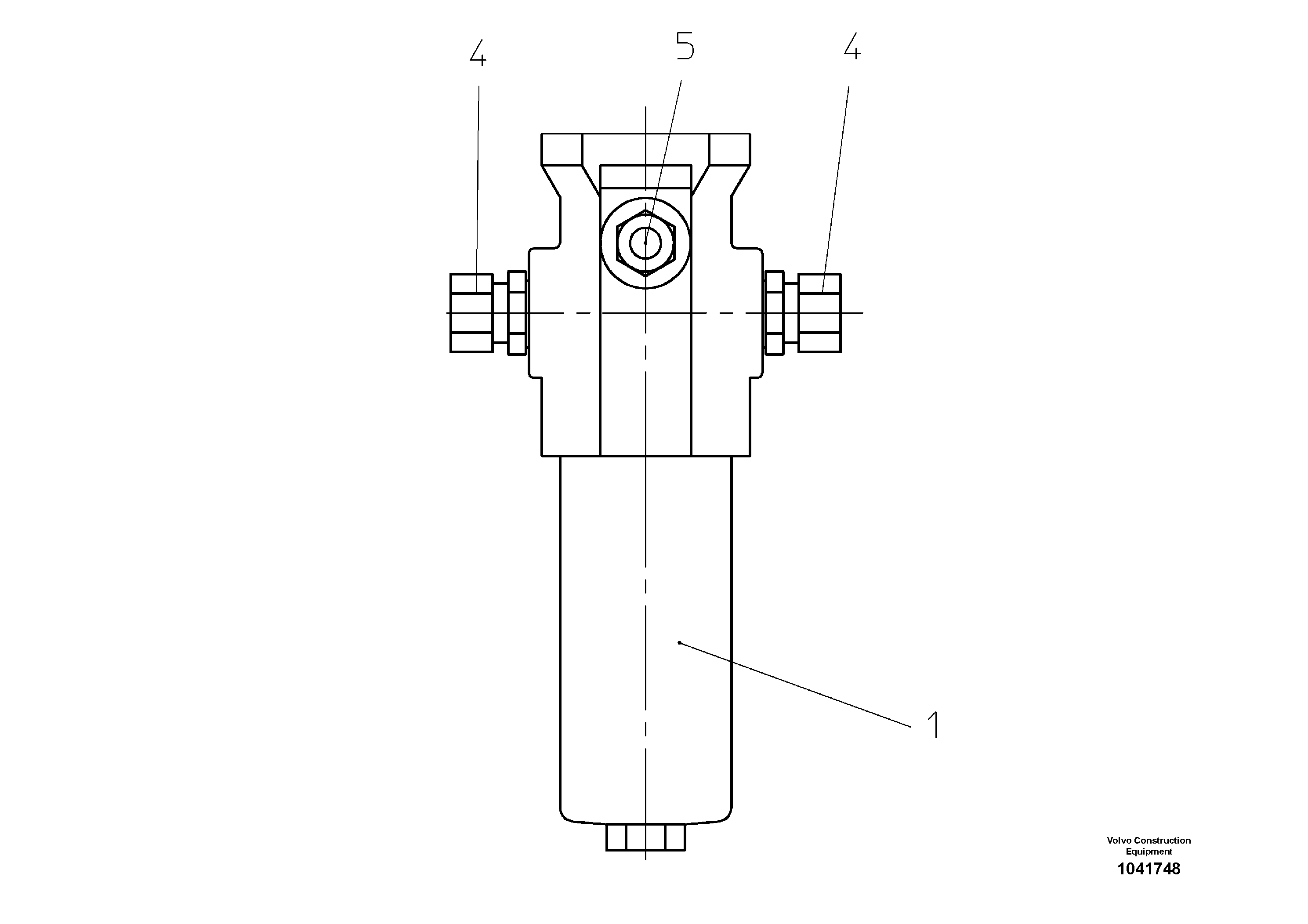 Схема запчастей Volvo ABG325 S/N 20941 - - 53914 Feed Pressure Filter 