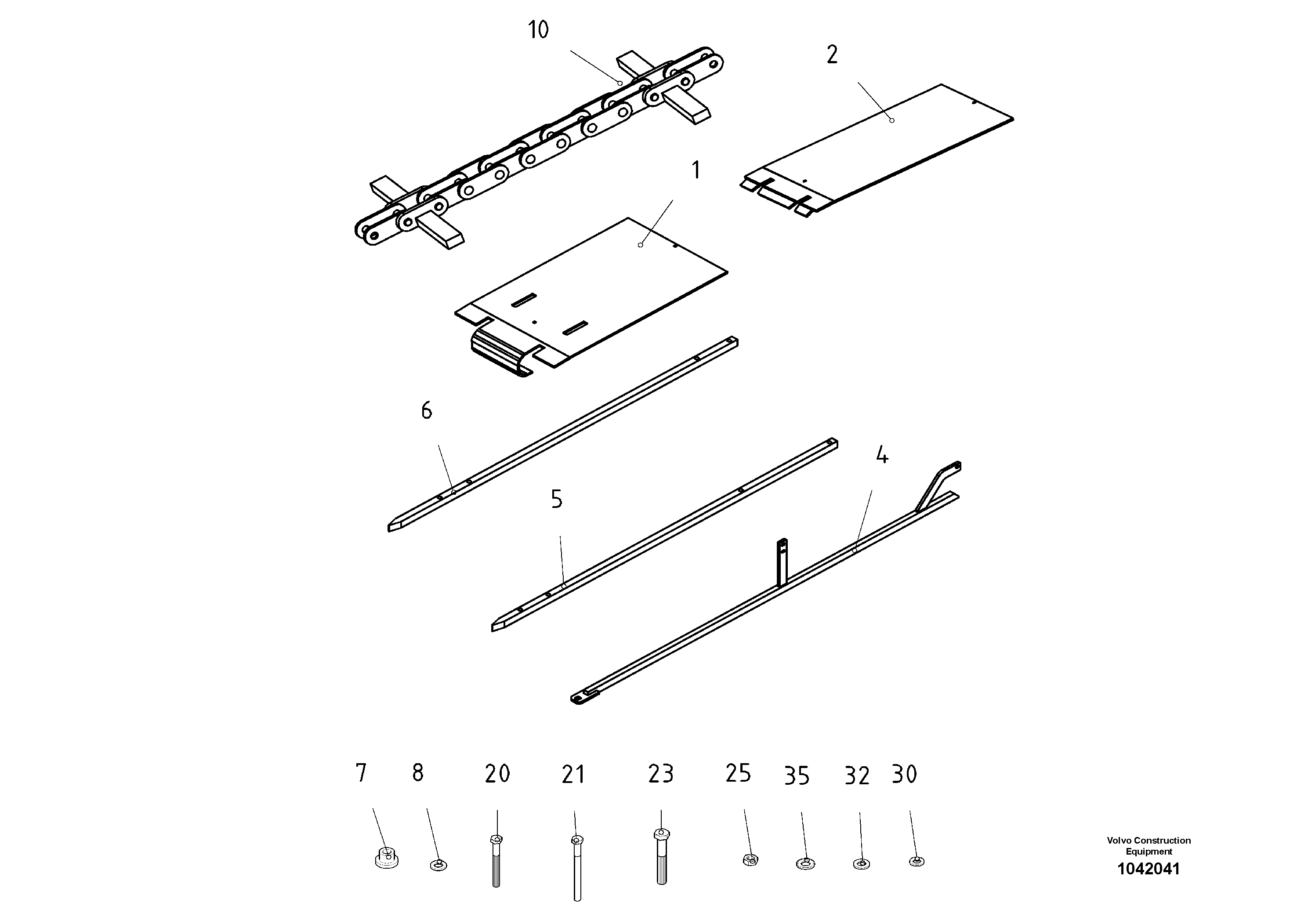 Схема запчастей Volvo ABG2820 - 51676 Wear Parts Kit ABG2820 S/N 20814 -