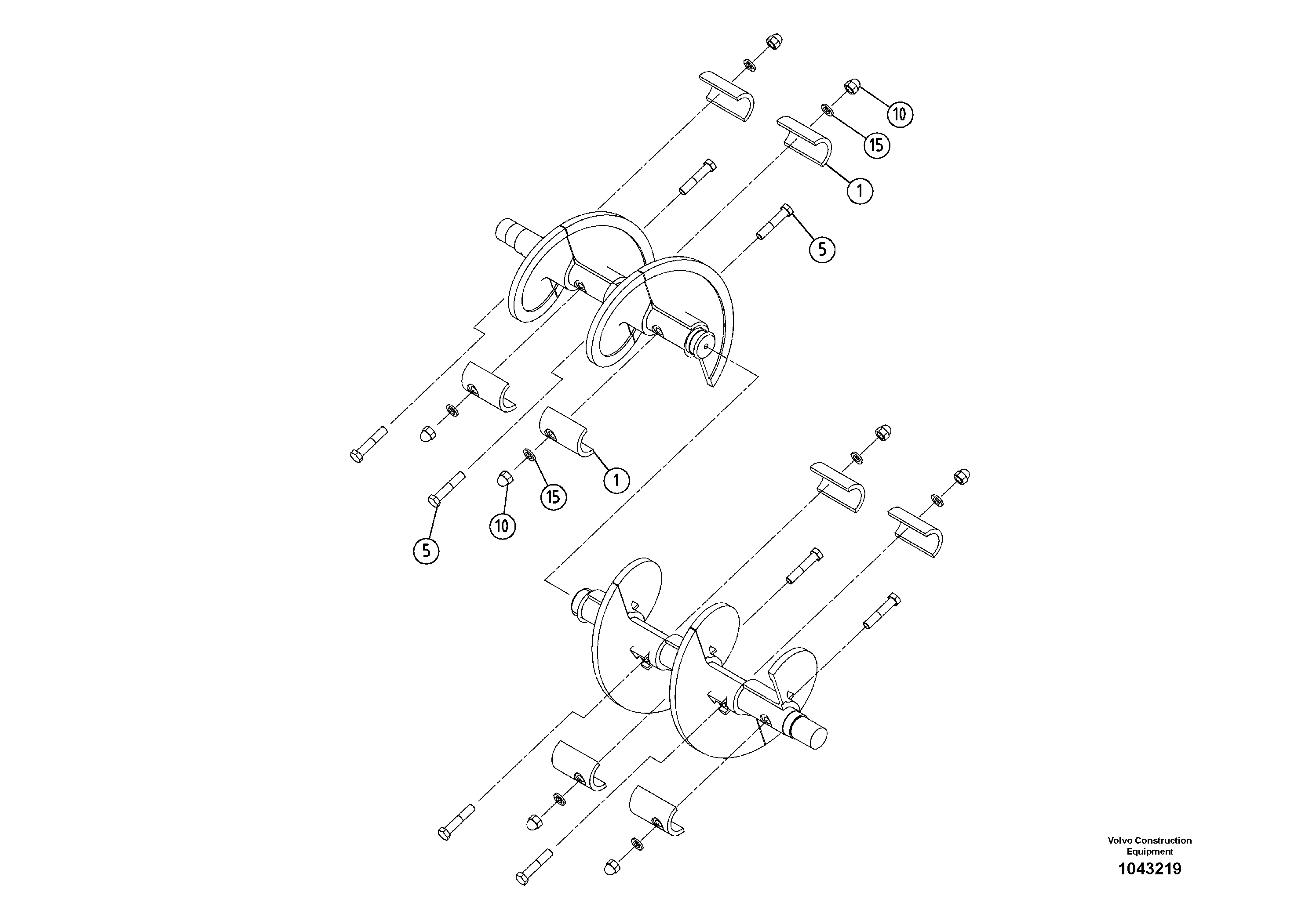 Схема запчастей Volvo ABG2820 - 53845 Protective Cover Kit ABG2820 S/N 20814 -