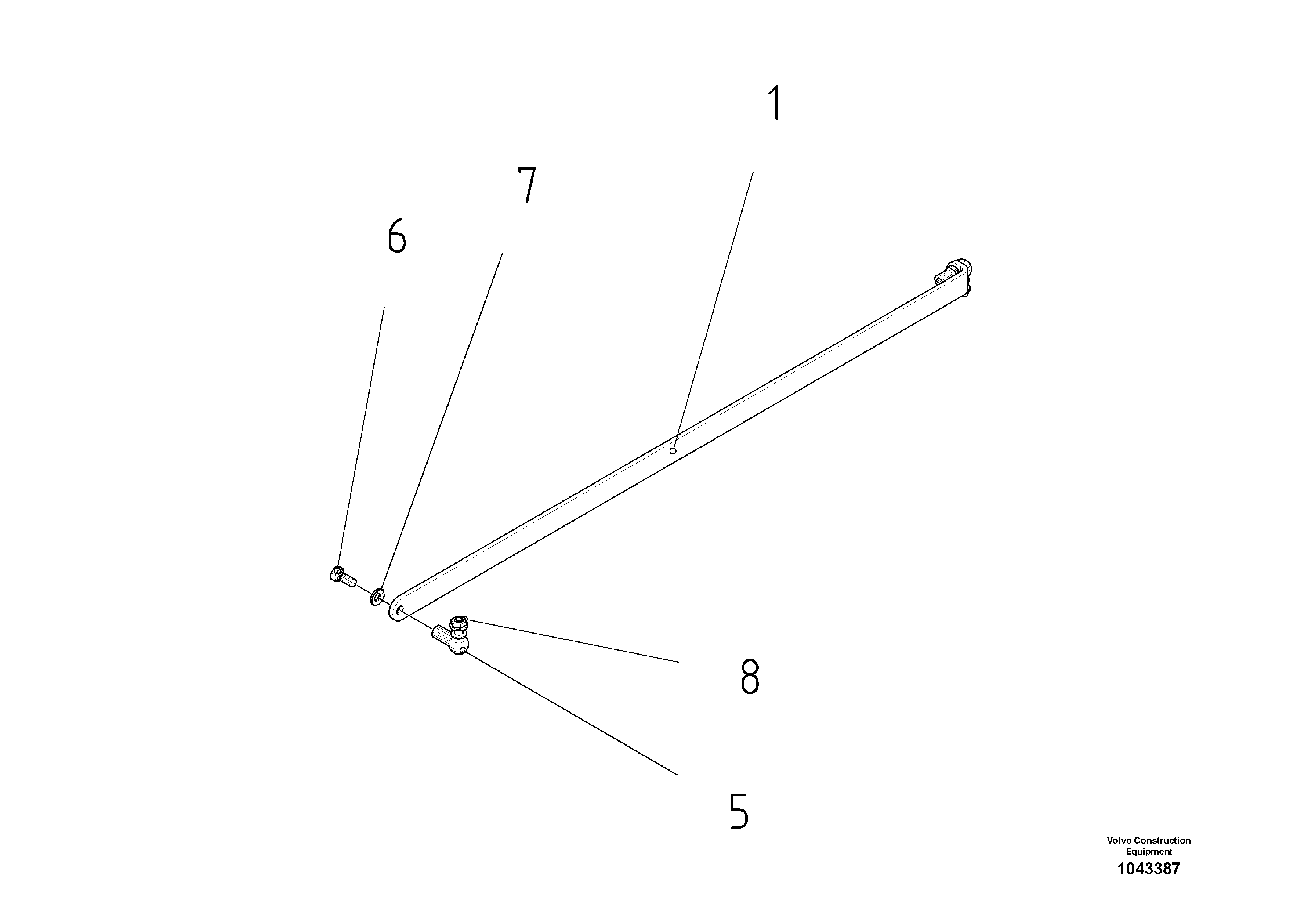 Схема запчастей Volvo ABG2820 - 53846 Indicator Arm ABG2820 S/N 20814 -