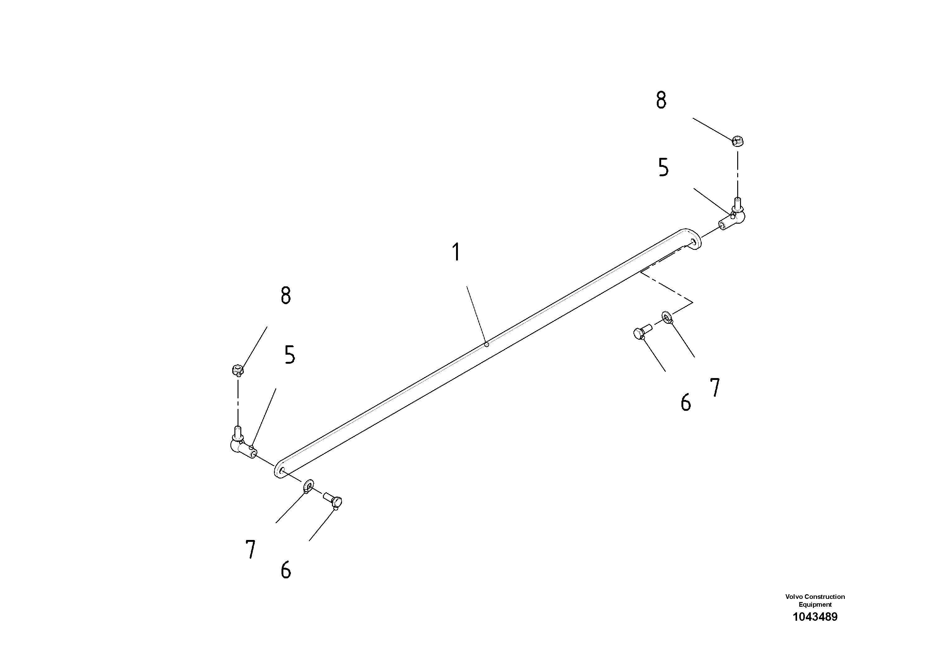 Схема запчастей Volvo ABG2820 - 53847 Indicator Arm ABG2820 S/N 20814 -