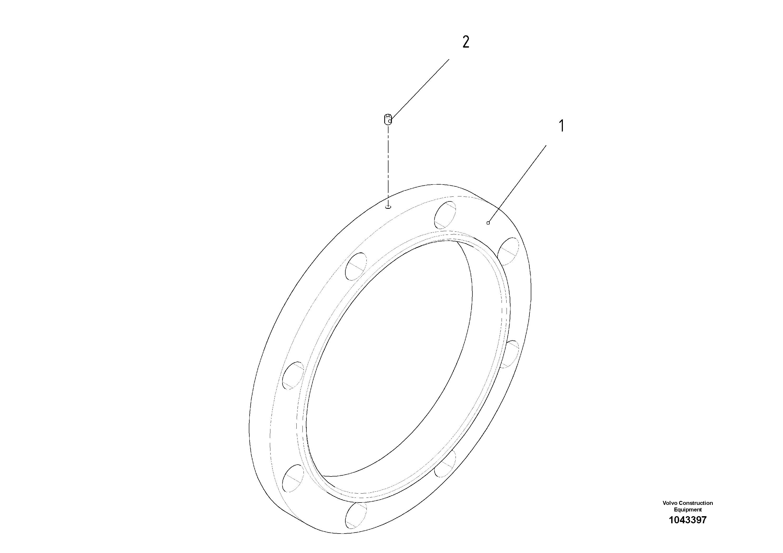Схема запчастей Volvo ABG2820 - 53848 Кольцо ABG2820 S/N 20814 -
